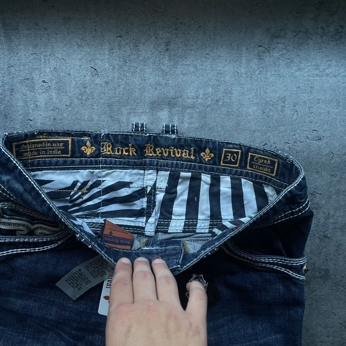Rock Revival × Vintage NWT Rock Revival Cyrek Chrome Hearts Style Pants Size US 30 / EU 46 - 7 Thumbnail