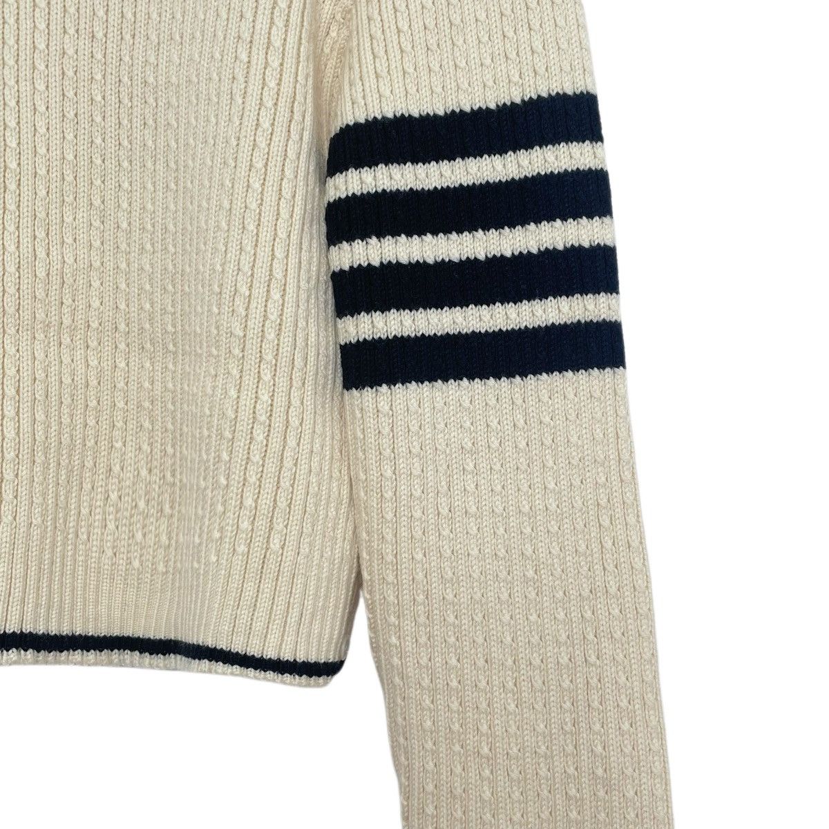 Thom Browne Thom Browne Crew Neck Cable Knit Long Sleeve Sweater K26WX Size M / US 6-8 / IT 42-44 - 4 Thumbnail