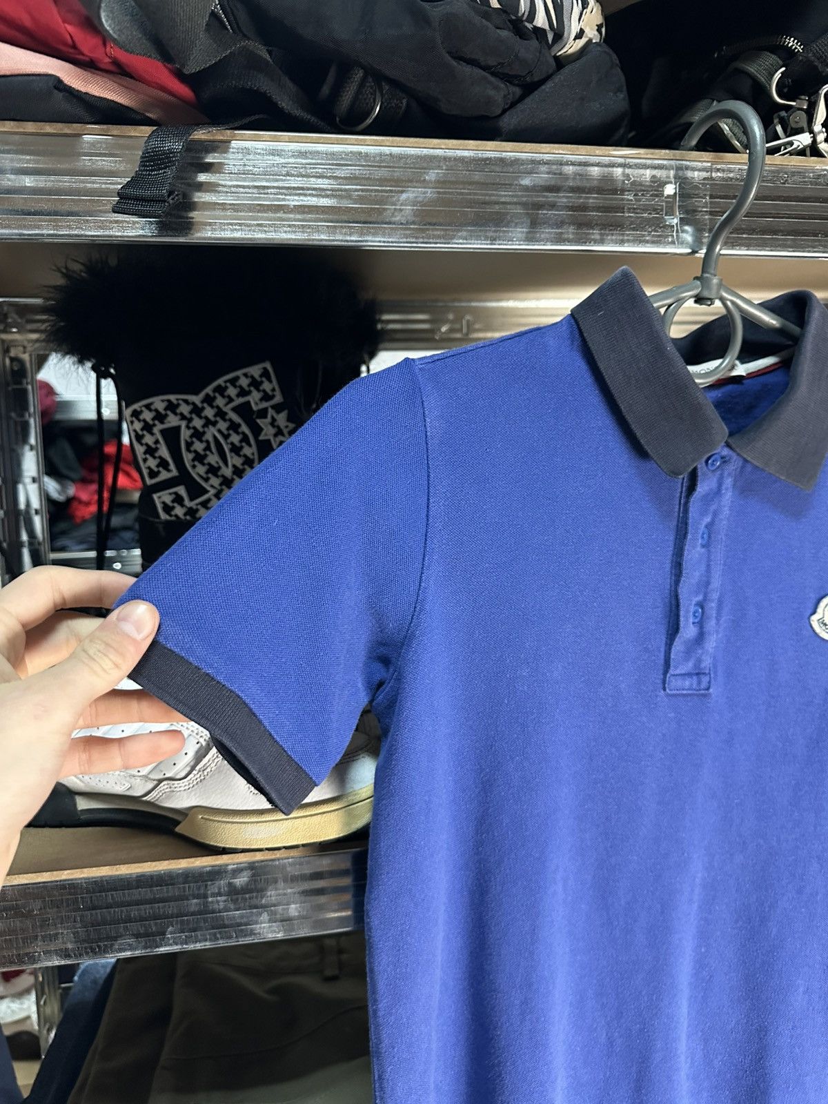 Moncler Polo Moncler Blue 12/152 Size US XXS / EU 40 - 3 Thumbnail