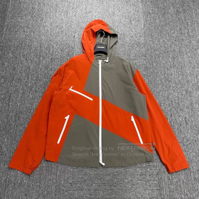 Hermes Hermes Contrast Color Patchwork Nylon Windbreaker Size US L / EU 52-54 / 3 - 1 Thumbnail