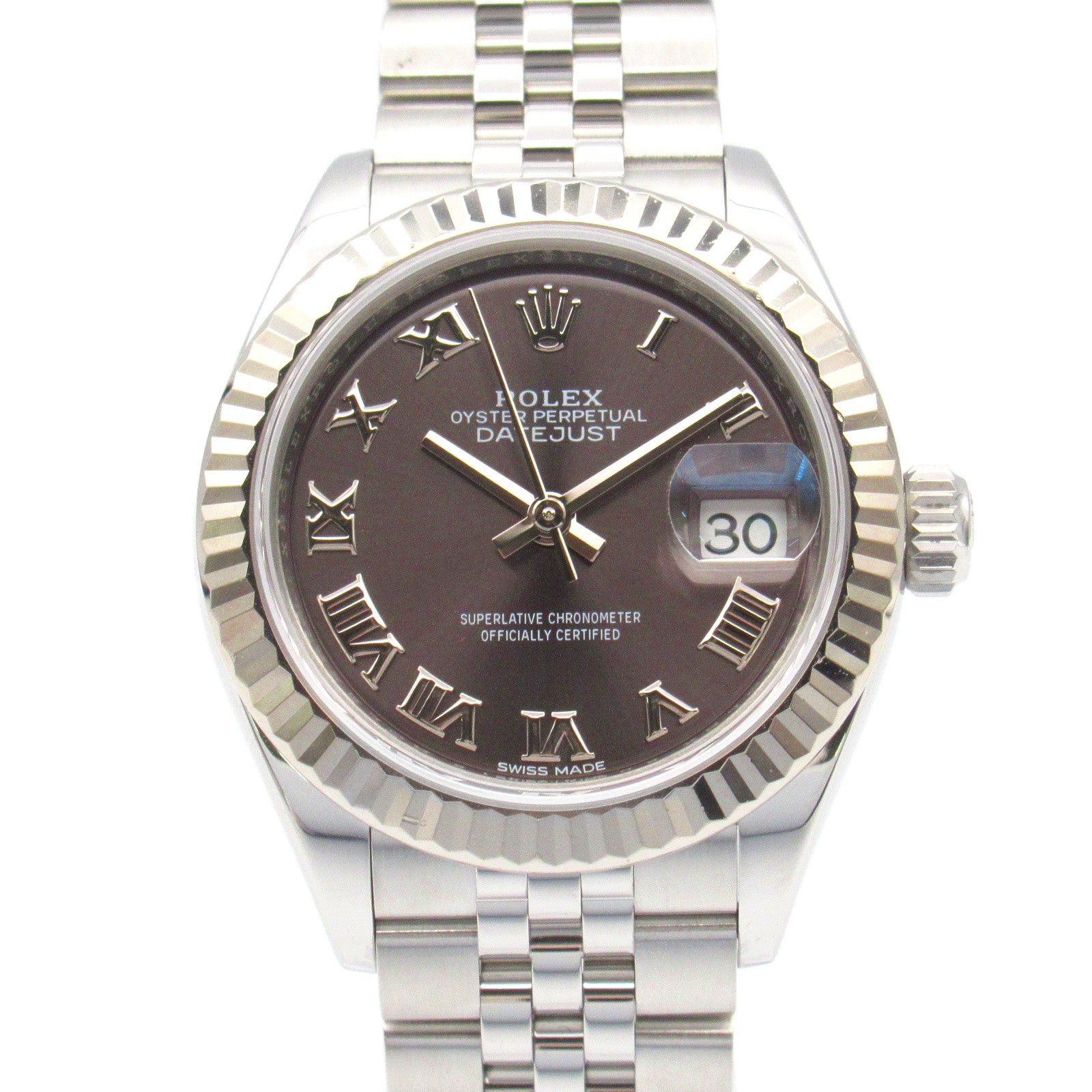 Rolex Rolex Datejust Random Number Women Watch Automatic Winding K18Wg (White Gold) Stainless Steel Gray Gl/Ro Size ONE SIZE - 1 Thumbnail