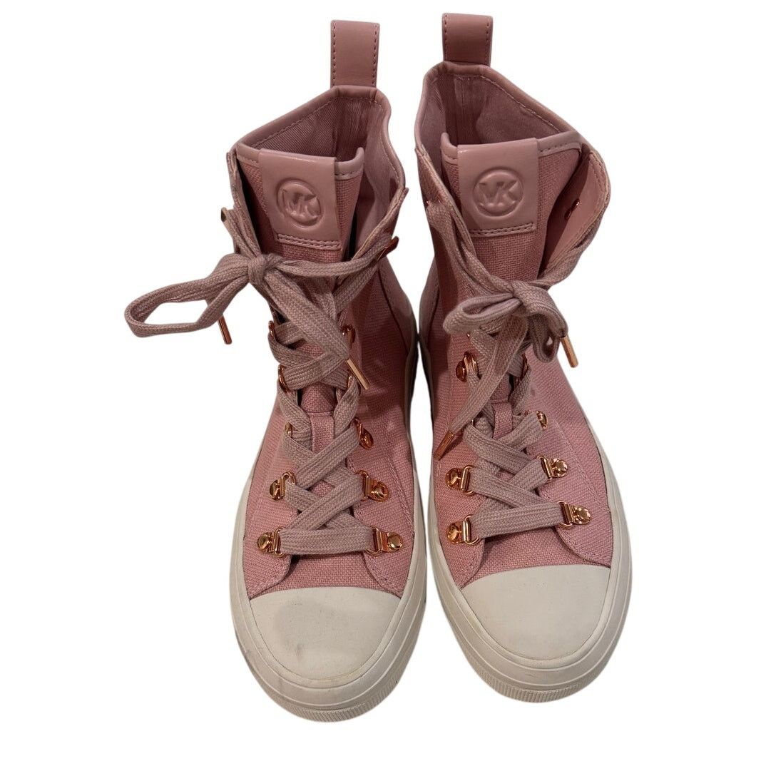 Michael Kors *DS25 MICHAEL KORS Women's High Top Sneakers Pink Size 6 Size US 6 / IT 36 - 1 Thumbnail