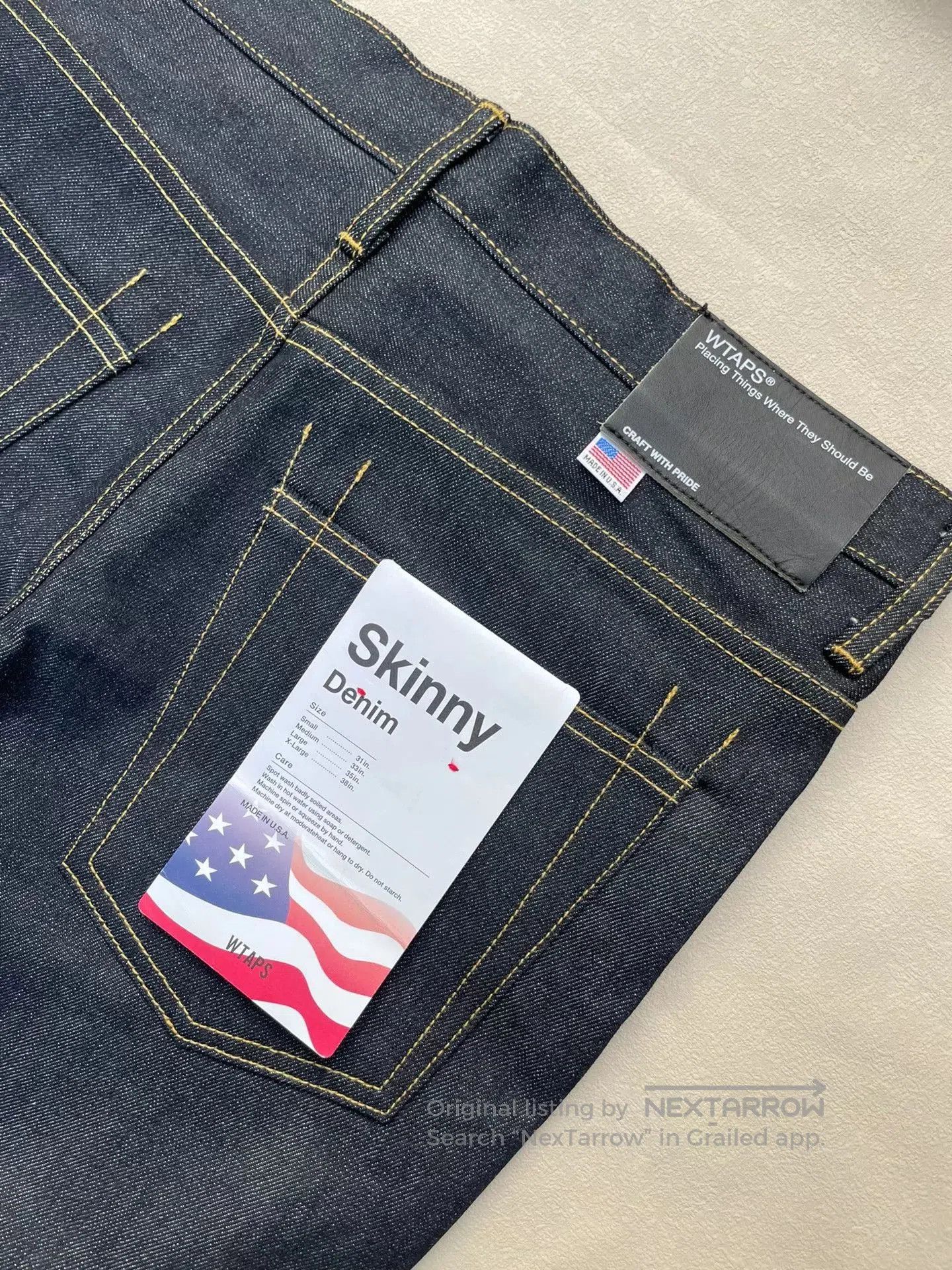 Wtaps WTAPS BLUES.SKINNY.RAW 16SS Denim Trousers. Size US 30 / EU 46 - 5 Thumbnail
