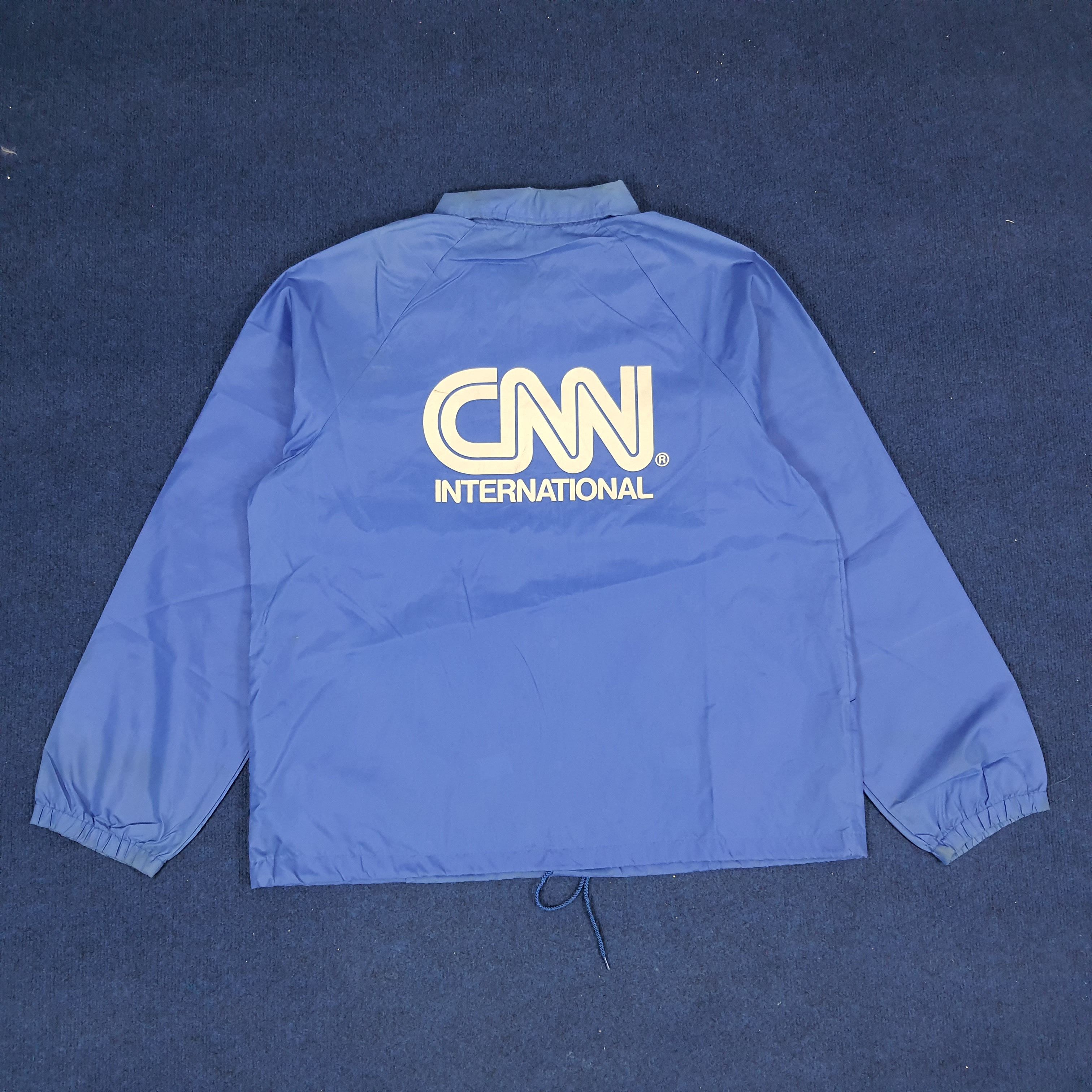 Vintage Vintage CNN International American News Windbreaker Jacket Size US L / EU 52-54 / 3 - 1 Thumbnail