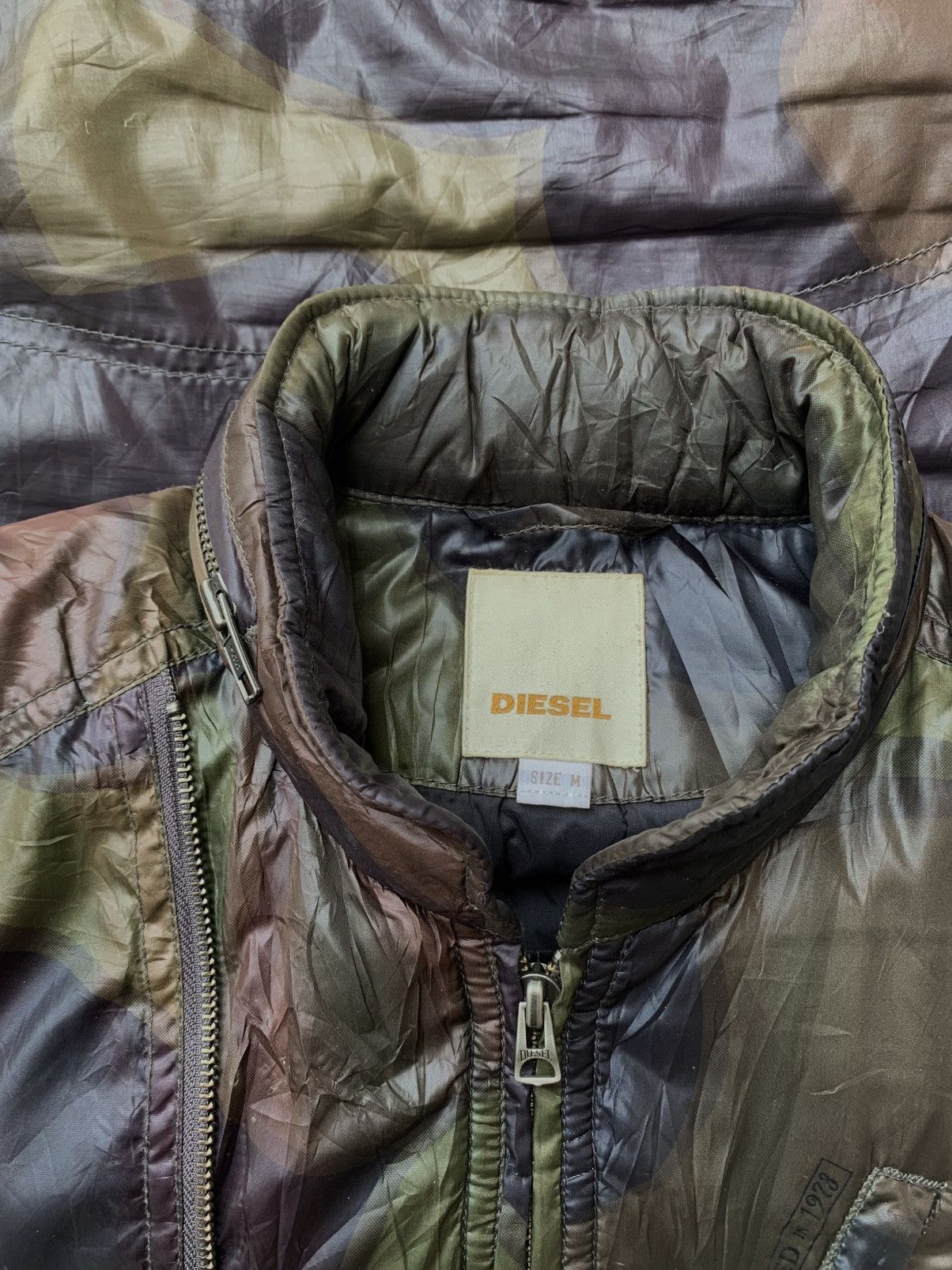 Diesel diesel padded blouson distinctive camouflage jacket Size US M / EU 48-50 / 2 - 4 Thumbnail