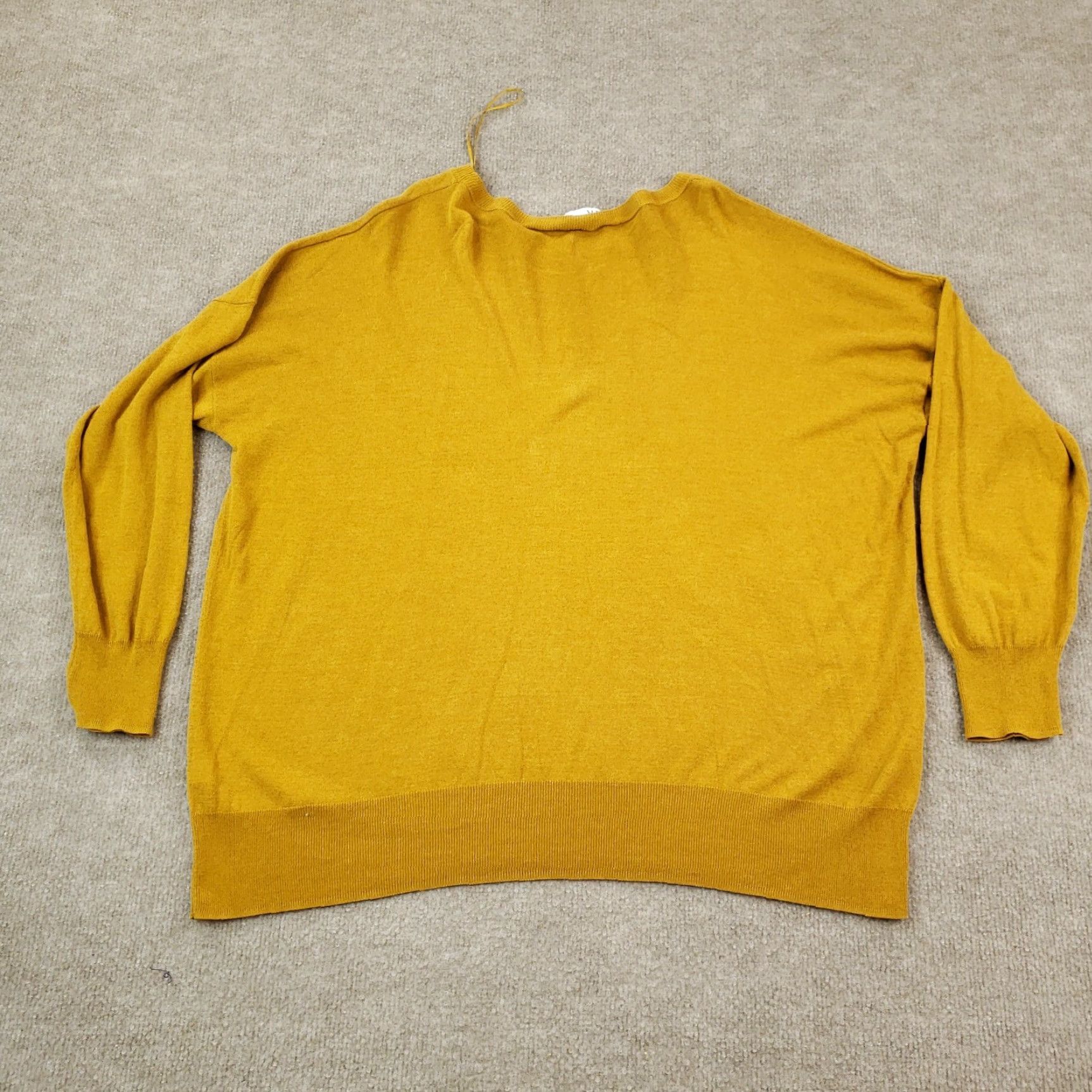 Zara Zara Womens Medium Yellow Long Sleeve Lightweight Casual Comfort Sweater Size M / US 6-8 / IT 42-44 - 7 Thumbnail