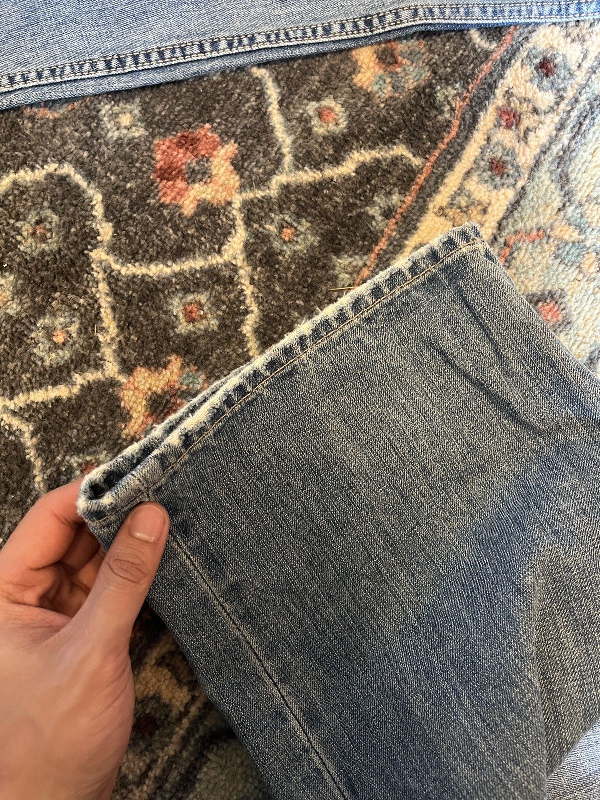 Japanese Brand × Vintage Vintage Japanese Embroidered Koi Denim Size US 31 - 4 Thumbnail