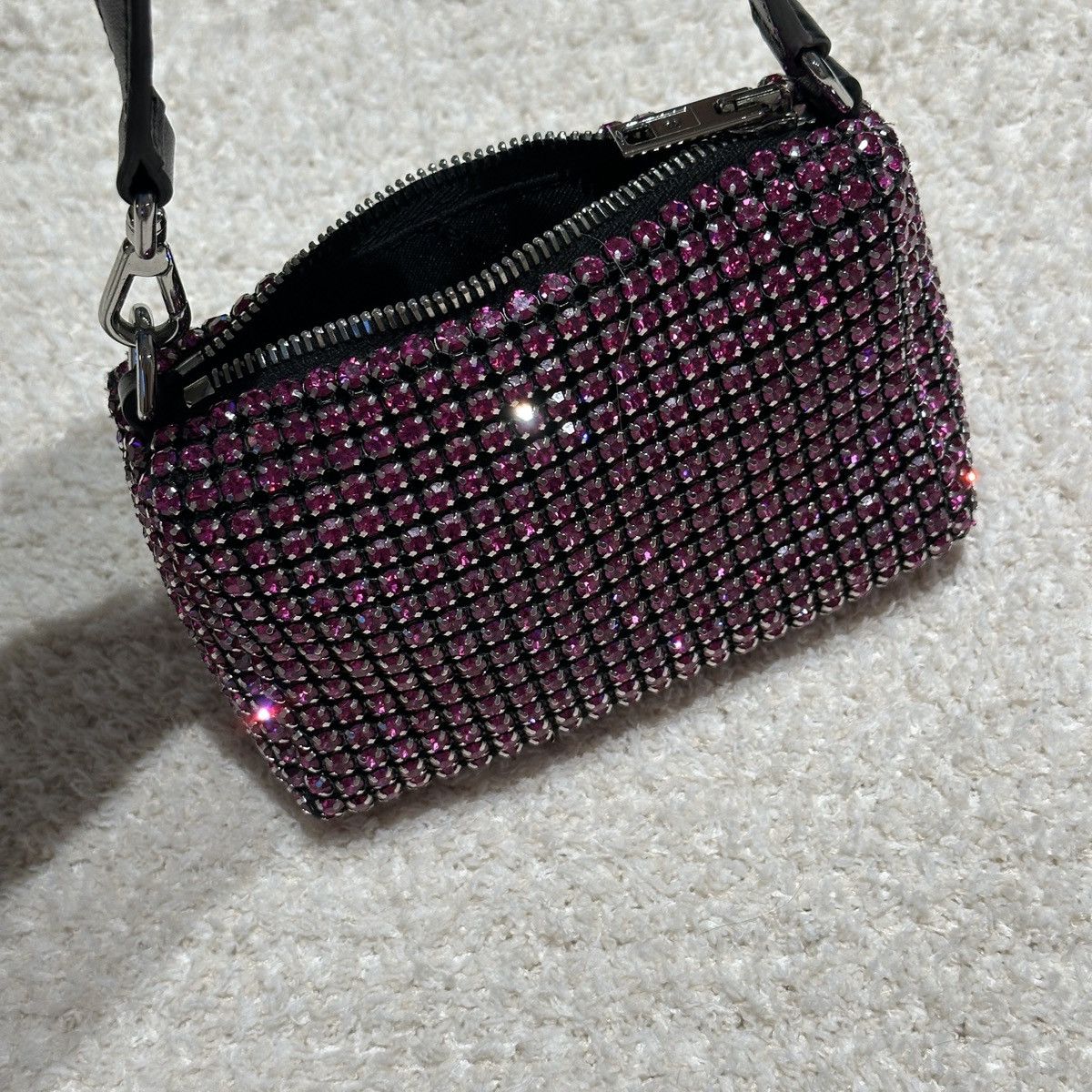 Alexander Wang Alexander Wang Medium Pouch Rhinestone Mesh Bag Size ONE SIZE - 8 Thumbnail