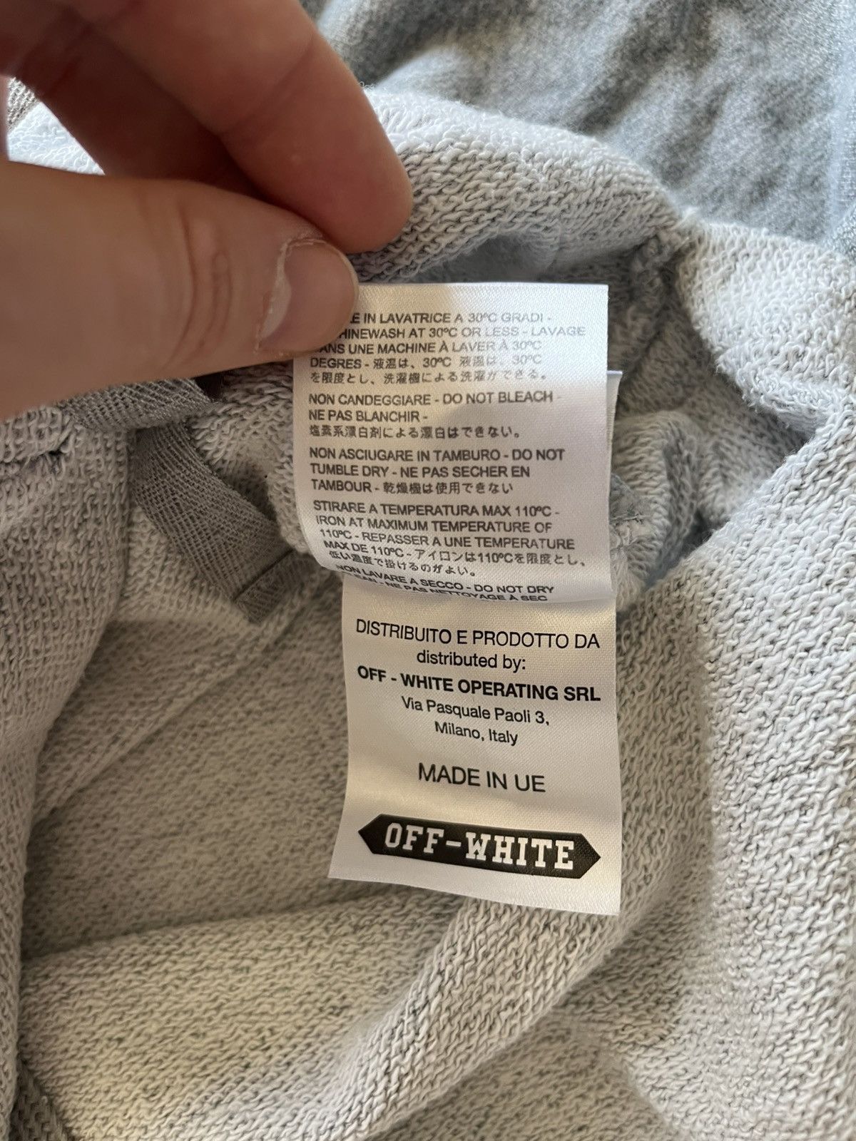 Off-White Off-White grey waves hoodie sweatshirt Size US M / EU 48-50 / 2 - 7 Thumbnail