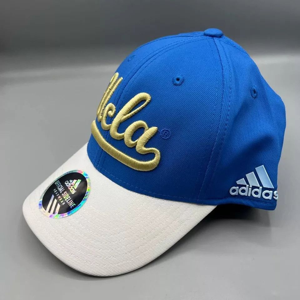 Adidas UCLA Bruins Hat Men Blue Adidas Stretch Fitted Cap L-XL Size ONE SIZE - 2 Thumbnail