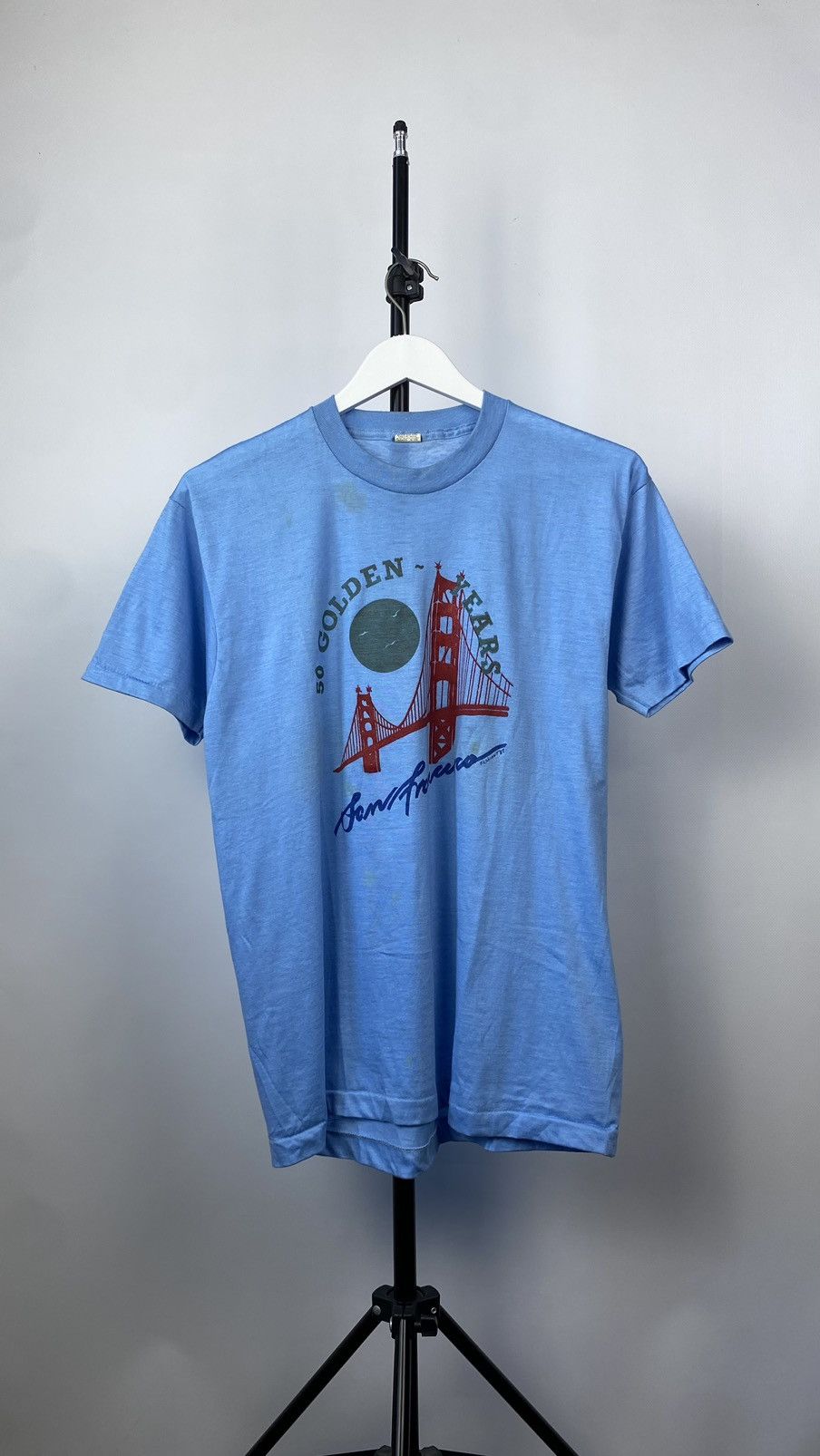Vintage Crazy Vntg 1987s USA 50 Golden Years San Francisco t-shirt Size US L / EU 52-54 / 3 - 1 Thumbnail