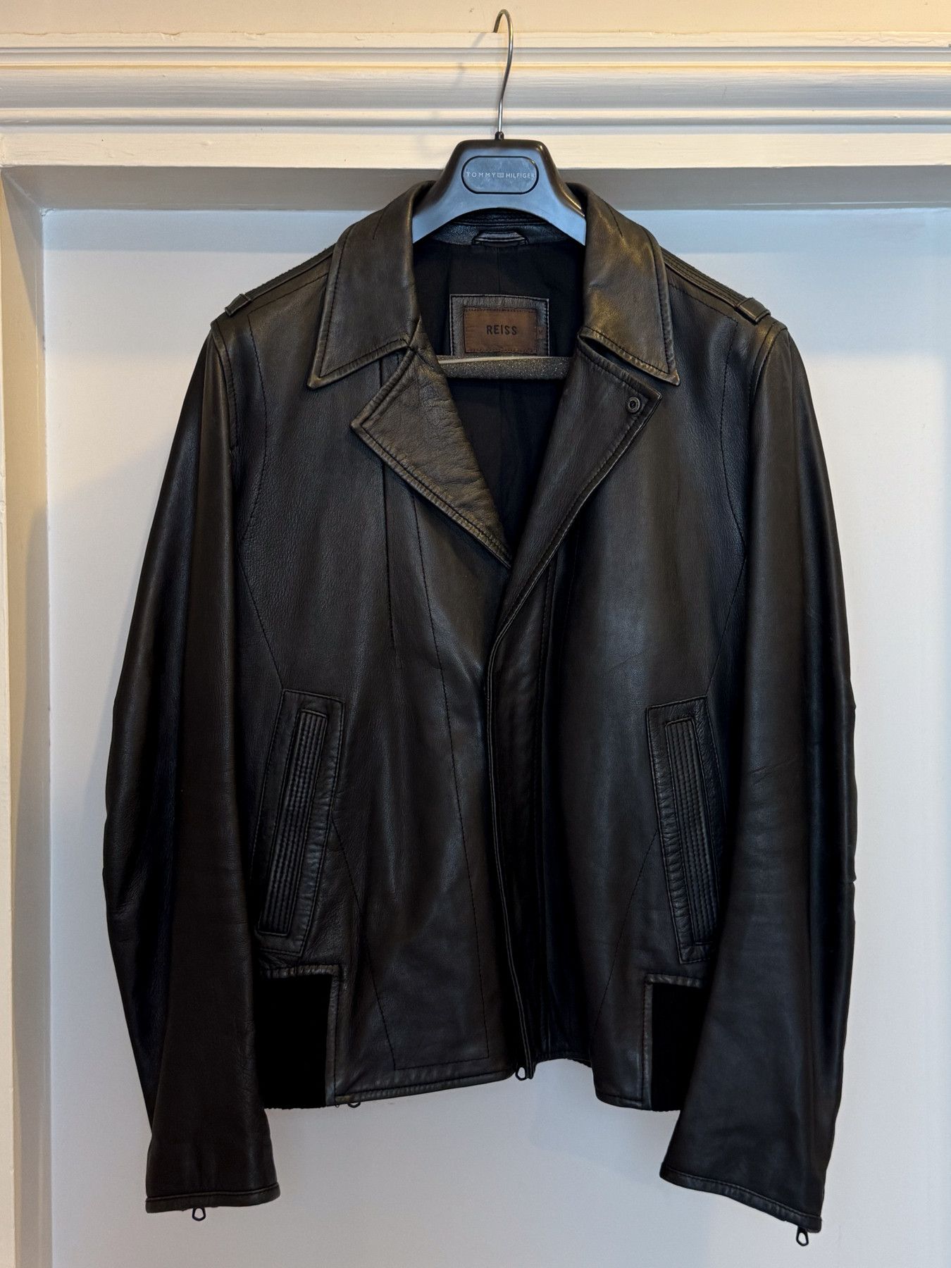Reiss 2000's Reiss Leather Jacket Size US M / EU 48-50 / 2 - 1 Thumbnail