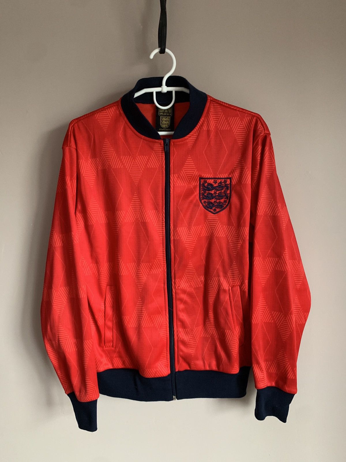 Vintage England World Cup Football Track Jacket Retro Soccer Sz M Size US M / EU 48-50 / 2 - 1 Thumbnail