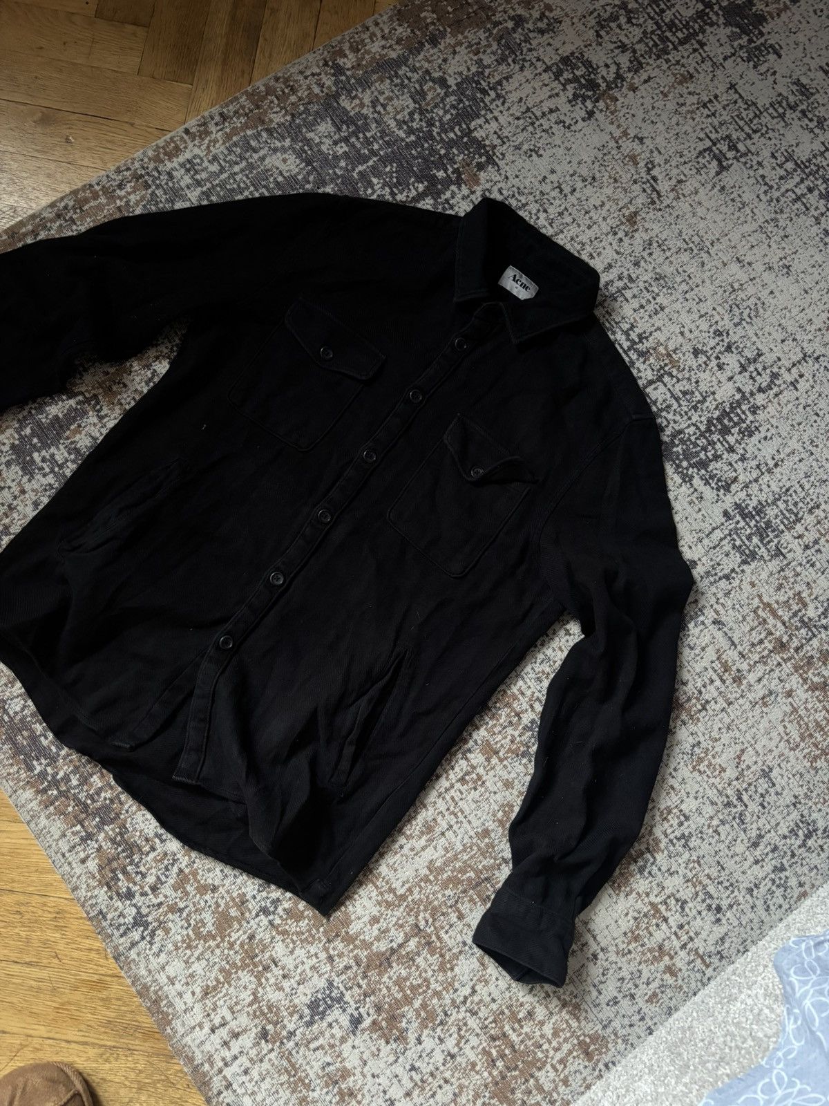 Acne Studios Acne Studios plain shirt black Size US M / EU 48-50 / 2 - 2 Thumbnail