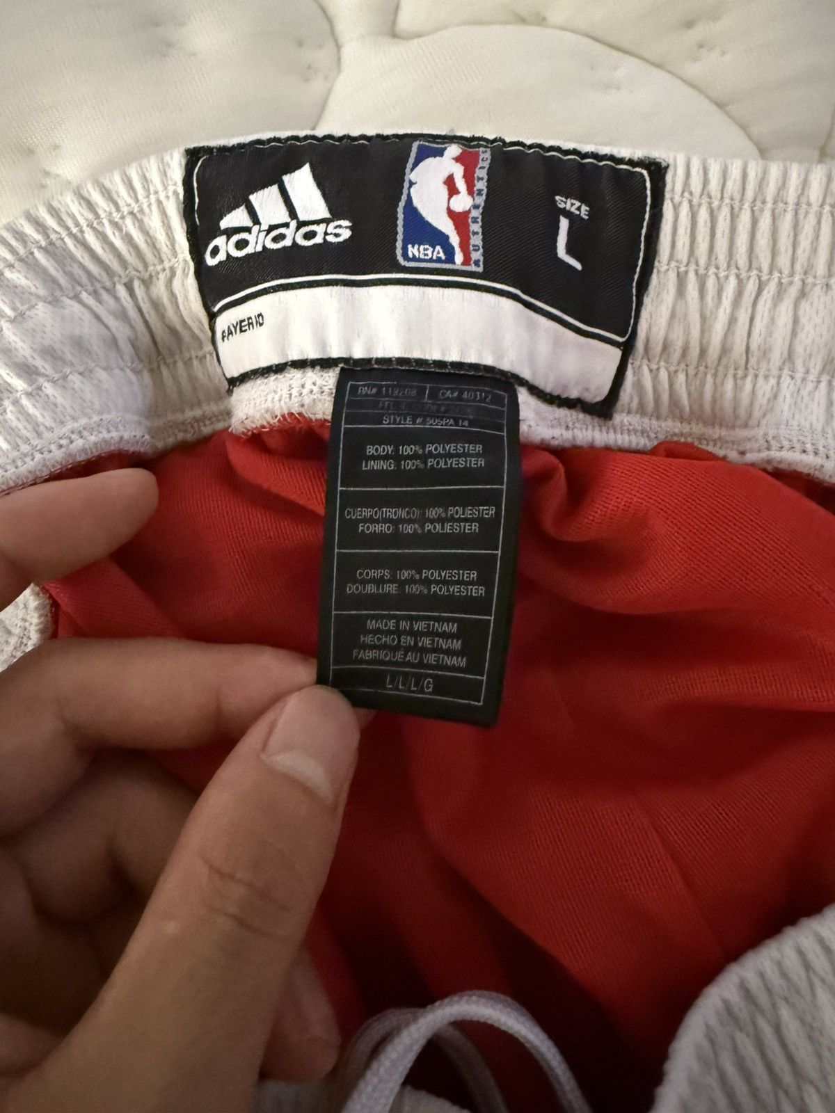 Adidas Chicago Bulls Team Shorts Size US 33 - 5 Thumbnail