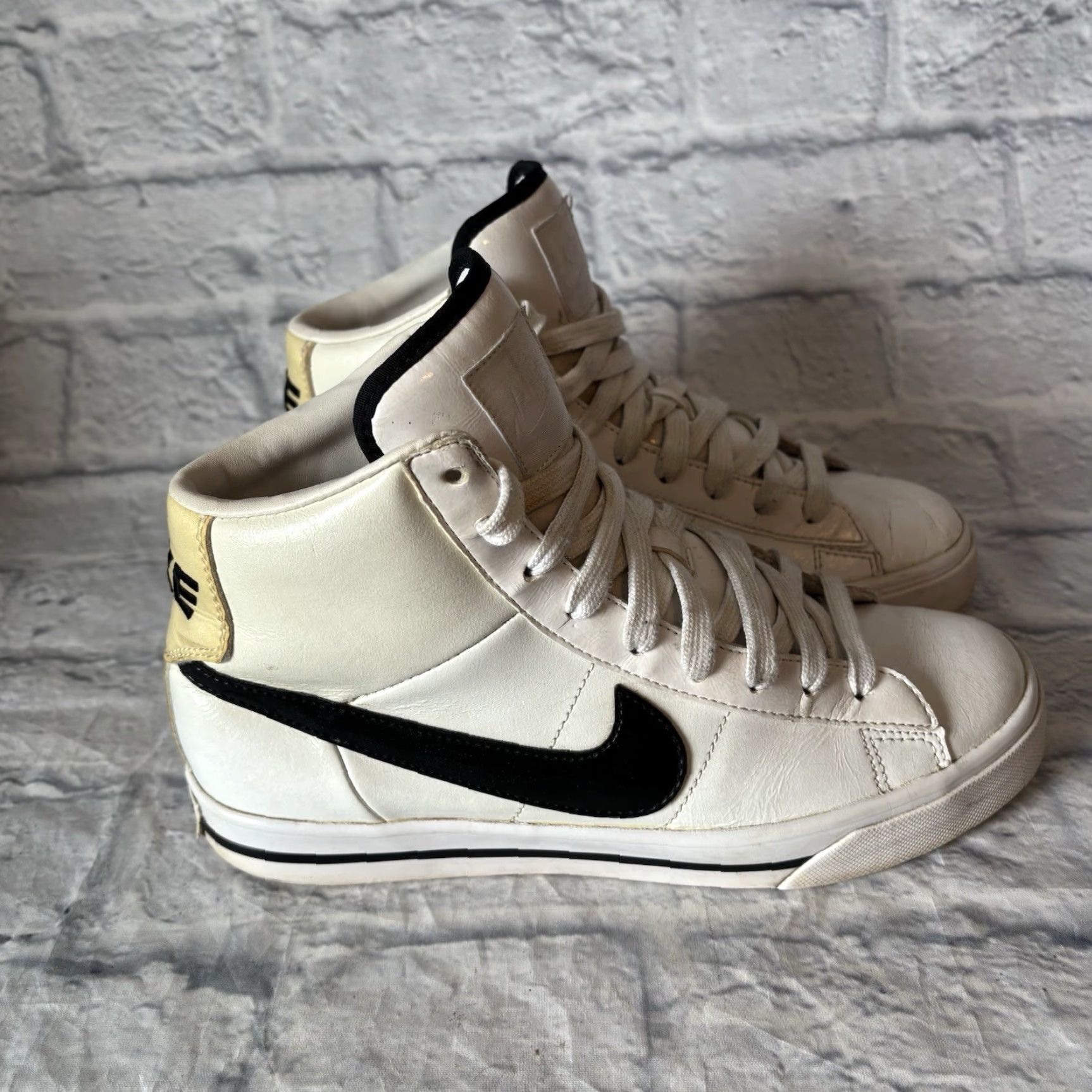 Nike Nike Blazers Sneaker High Top White Black 354697-141 Women’s 8.5 Shoes Breathable Comfort Vintage: No Size M / US 6-8 / IT 42-44 - 2 Thumbnail