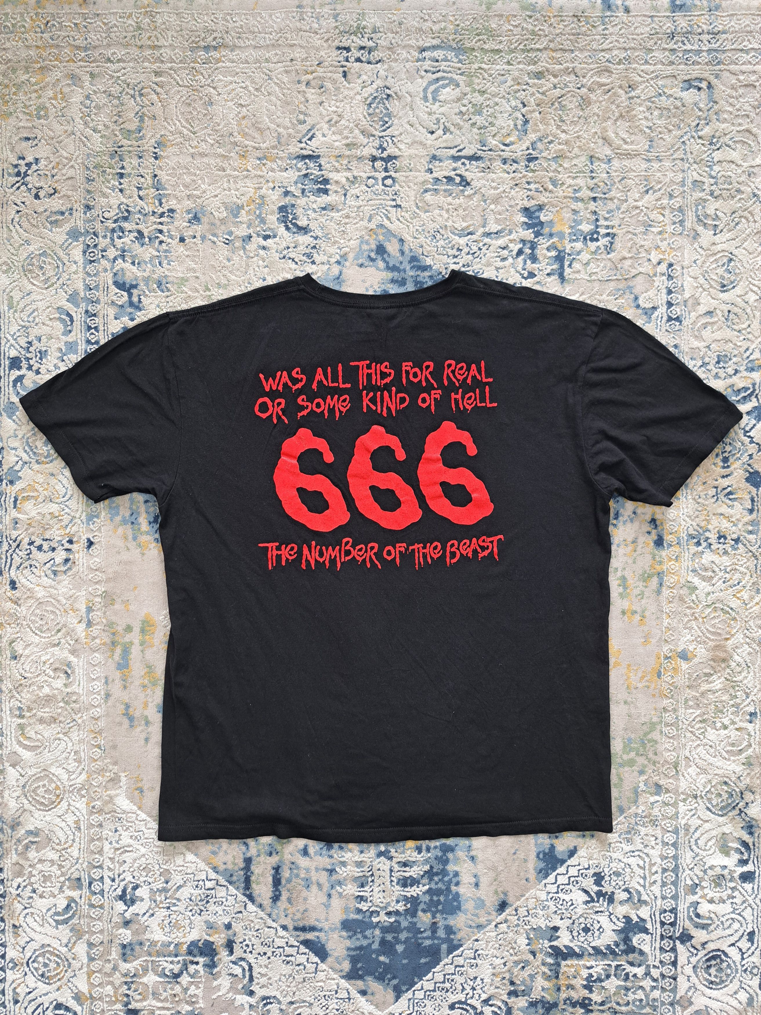 Band Tees Iron Maiden 666 Number of the Beast OG Licensed Tee Size US XL / EU 56 / 4 - 3 Thumbnail