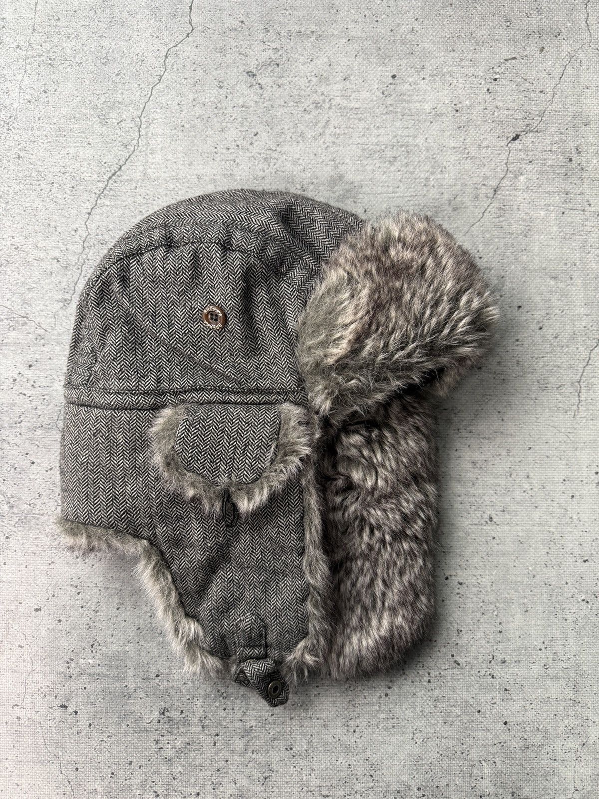 Vintage Ushanka Mohair Faux Fur Y2K Style Trapper Hat Size ONE SIZE - 3 Thumbnail
