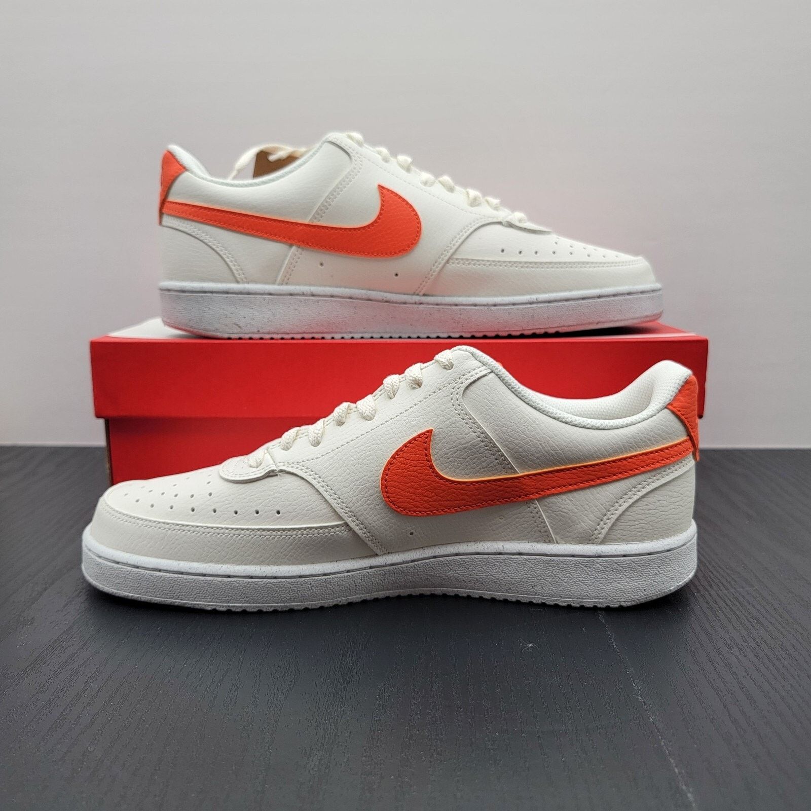 Nike Nike Court Vision Low 'Sail Safety Orange' - Men's 9.5 Size US 9.5 / EU 42-43 - 2 Thumbnail