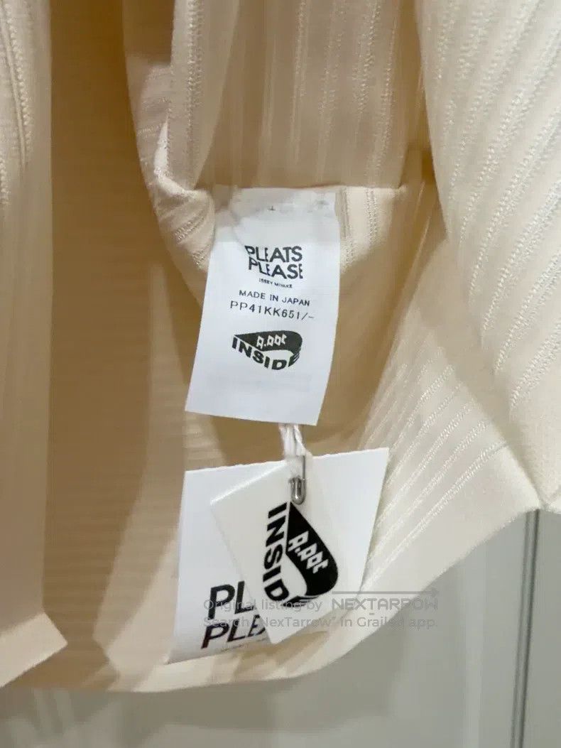 Issey Miyake Issey Miyake size:one size Beige Horizontal Striped Knit T Size XXS / US 00 / IT 34 - 4 Thumbnail