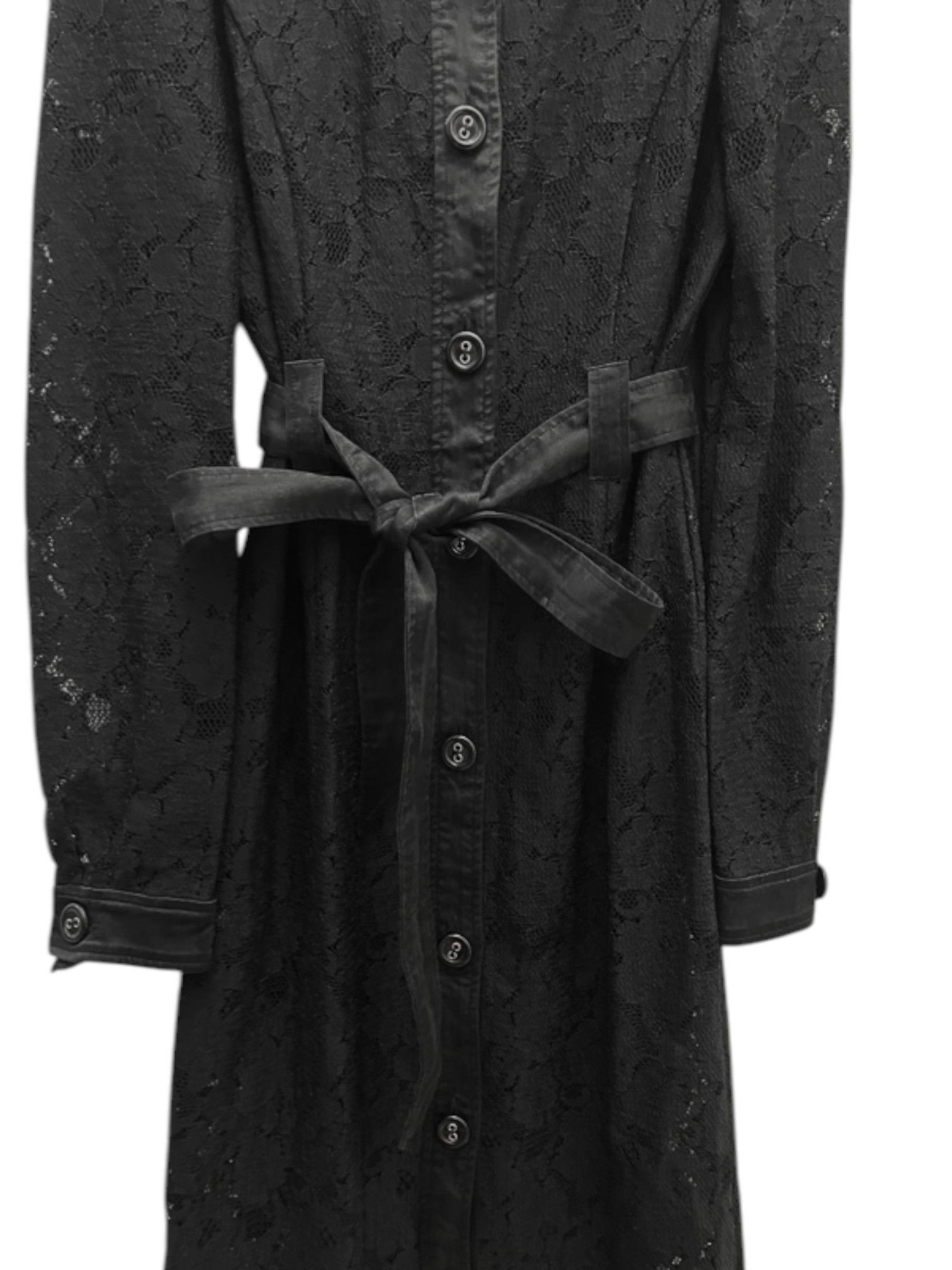Dolce & Gabbana D&G Black Lace Trench Coat Size M / US 6-8 / IT 42-44 - 2 Thumbnail