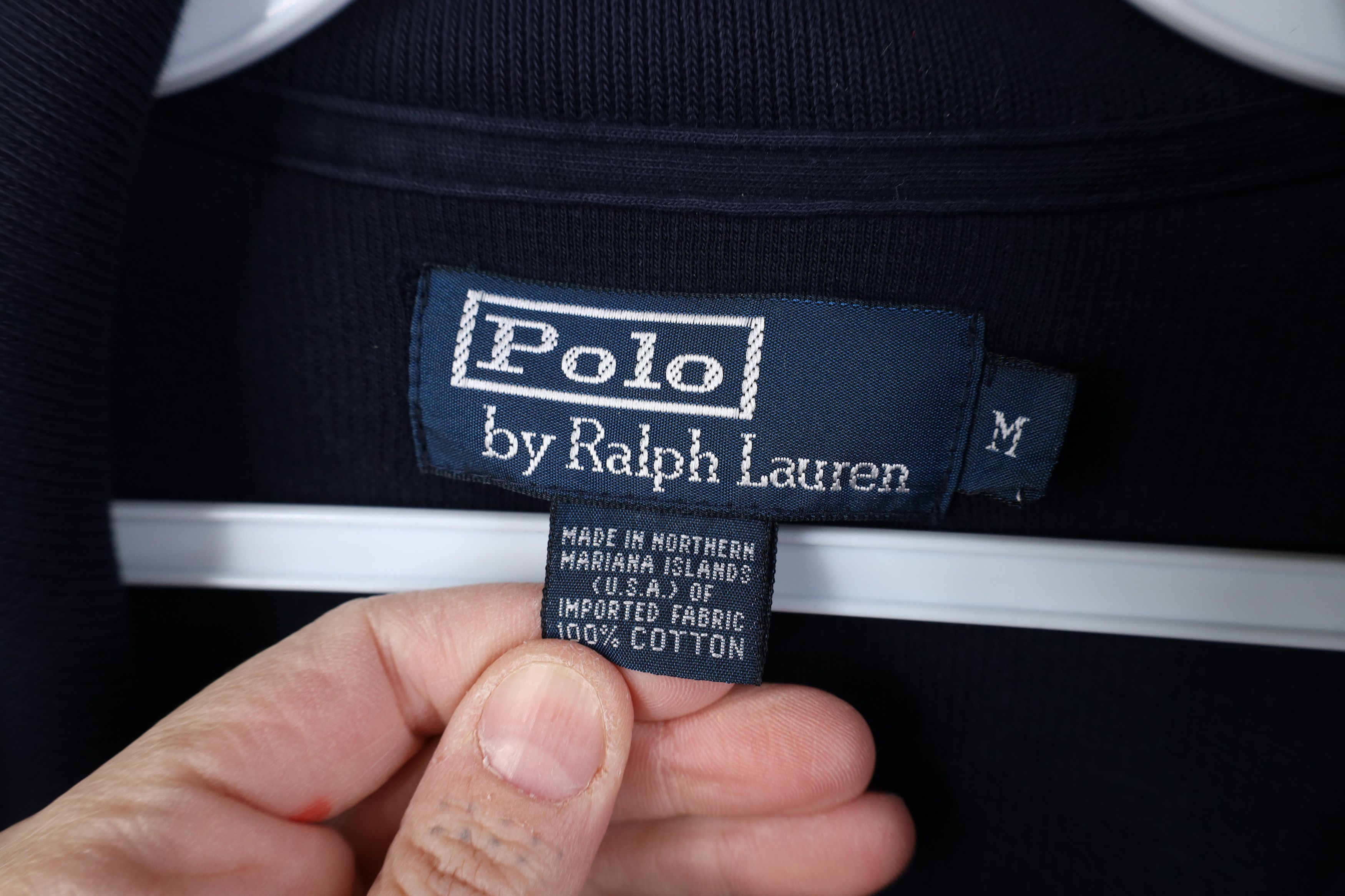 Ralph Lauren Vintage 90s Ralph Lauren Cotton Ribbed Knit Sweater Jacket Size US M / EU 48-50 / 2 - 5 Thumbnail