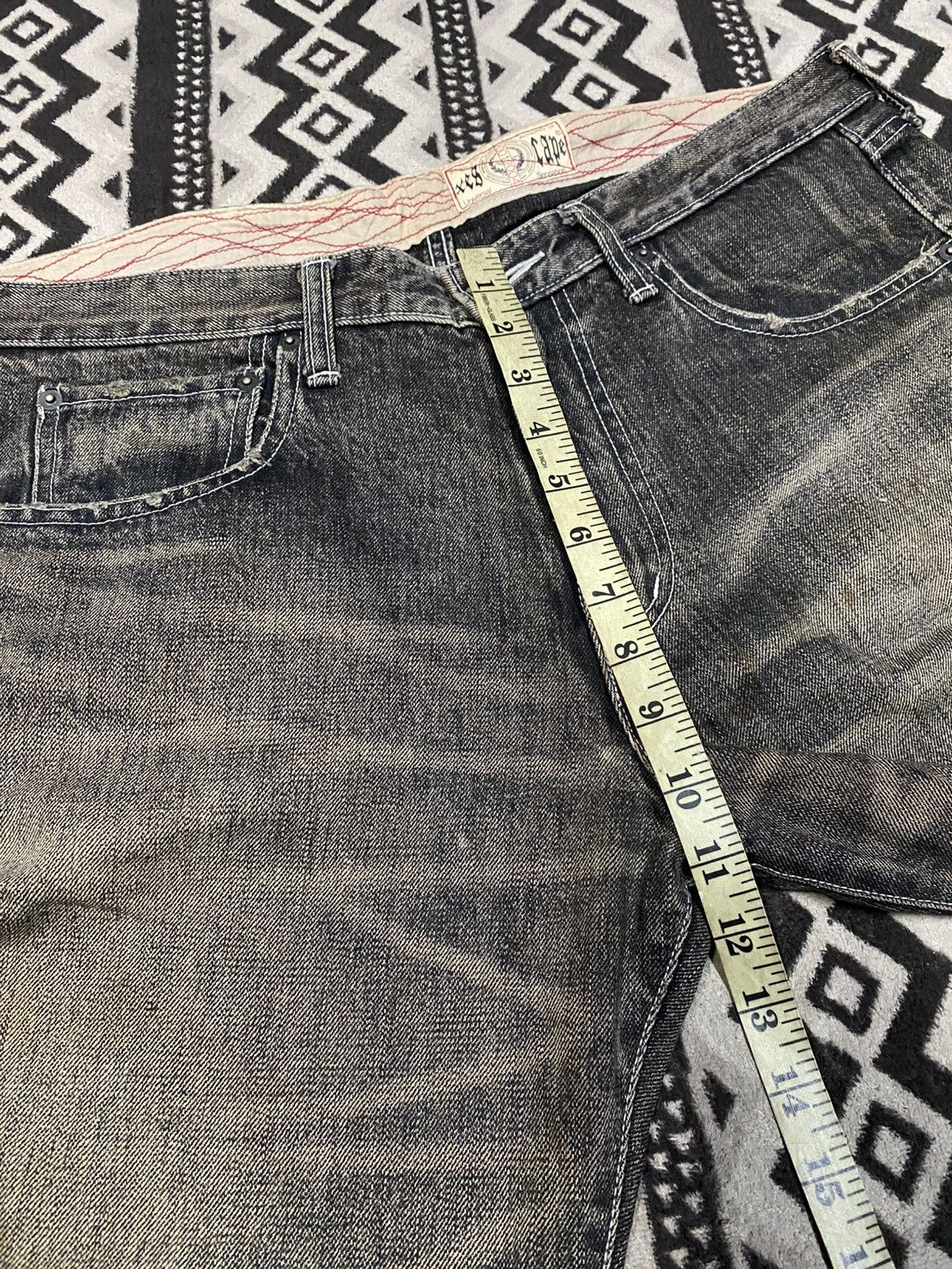 Designer × Japanese Brand Vintage Xescape Jeans Selvedge Size US 34 / EU 50 - 11 Thumbnail