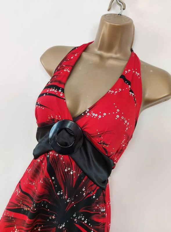 Vintage Vintage halterneck dress 10 Size M / US 6-8 / IT 42-44 - 2 Thumbnail