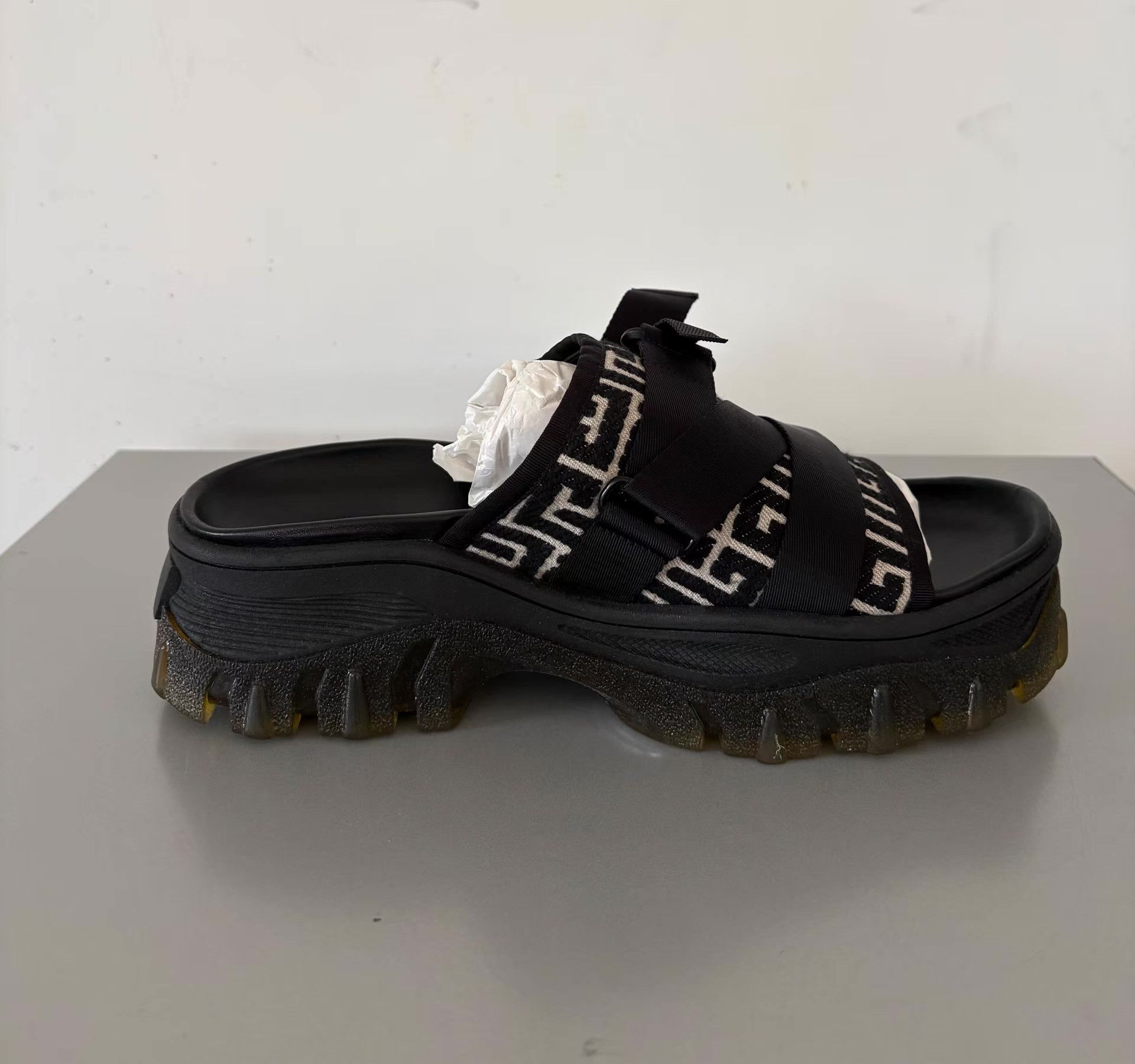 Balenciaga Balmain Men's Platform Sandals Ｑ21 Size US 8 / EU 41 - 2 Thumbnail