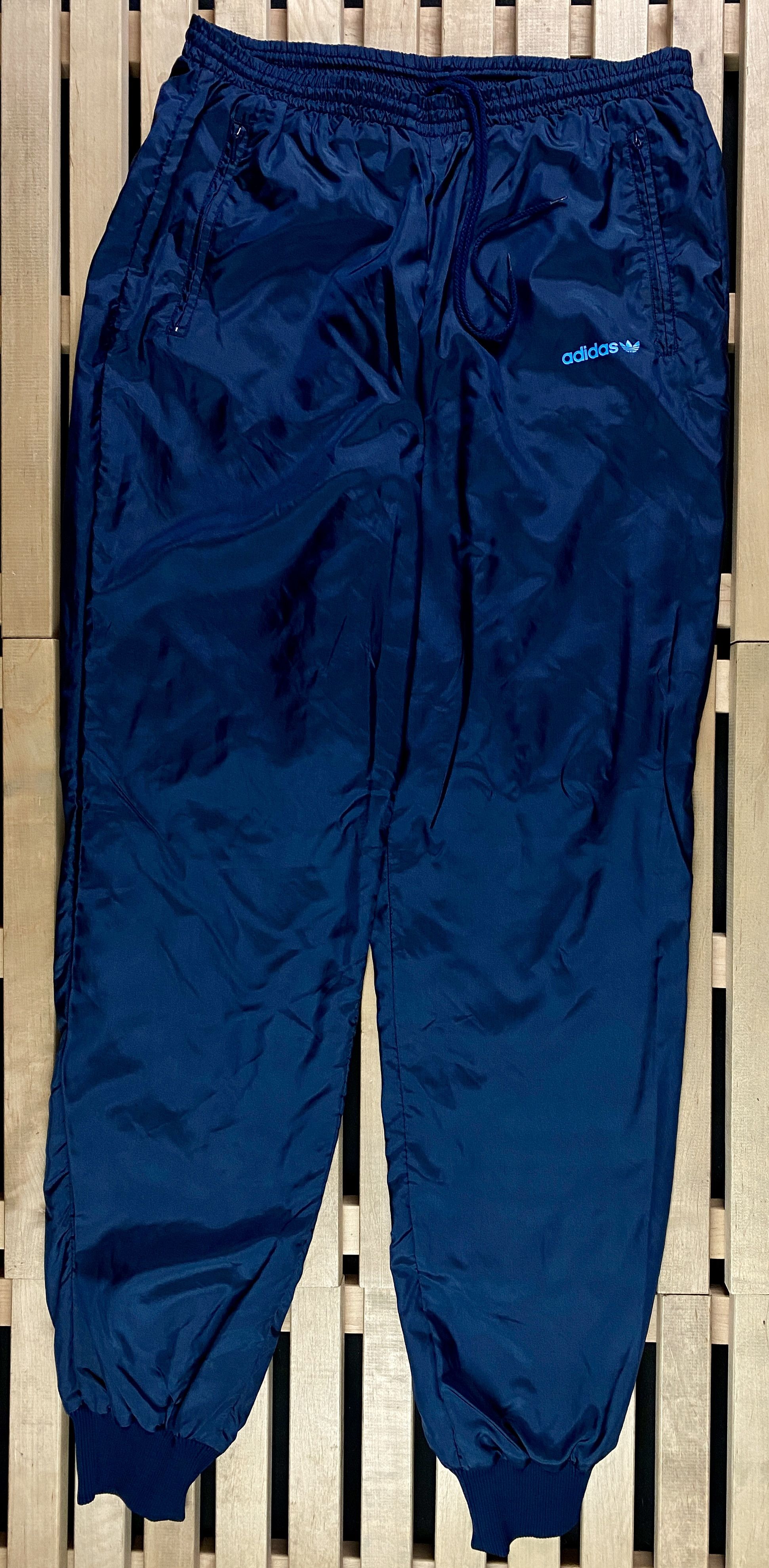 Adidas × Vintage Men’s Nylon Pants Jogger Adidas Vintage Size 7 / M-L Size US 32 / EU 48 - 1 Thumbnail