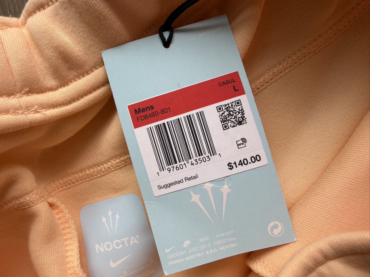 NOCTA × Nike LARGE Nike NOCTA Tech Fleece Open Hem Sweatpants Ice Peach Size US 34 / EU 50 - 5 Thumbnail