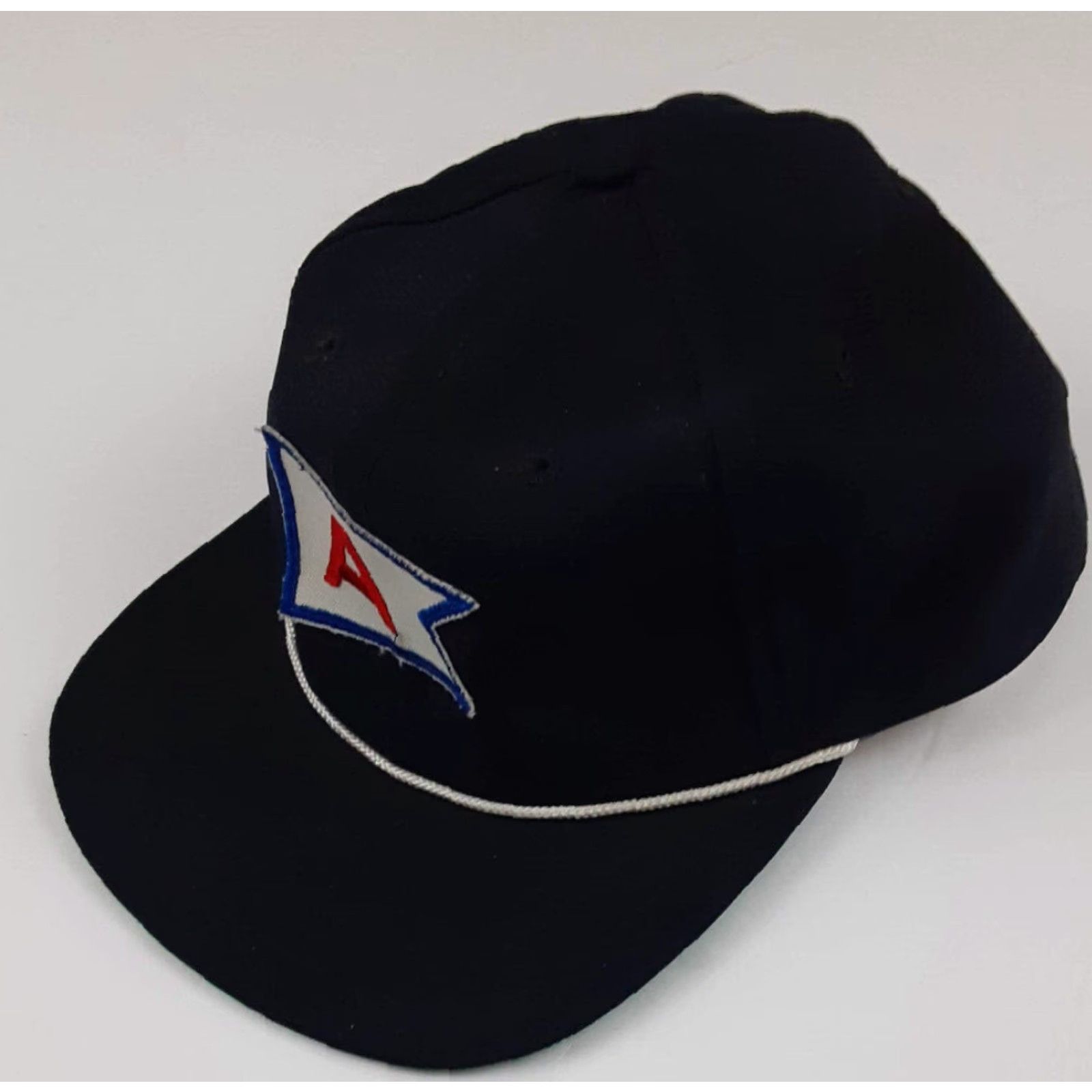 New Era VINTAGE New Era Yachting Club Hat A-Flag Pro Model USA Made EUC Snapback Navy Baseball Cap Mens Adjustable Size ONE SIZE - 7 Thumbnail