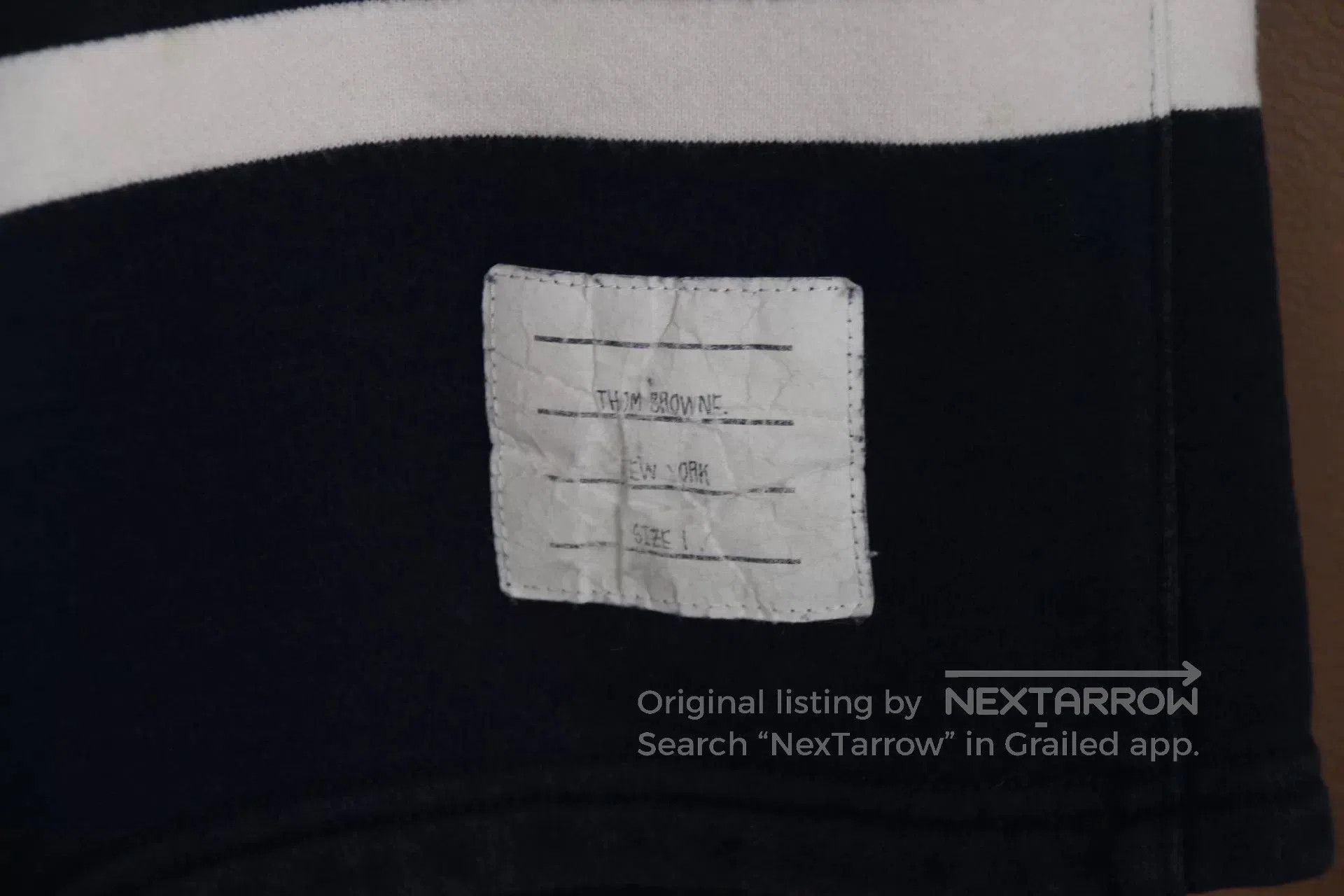 Thom Browne Thom Browne Navy Knit Four-Stripe Shorts. Size US 26 / EU 42 - 3 Thumbnail