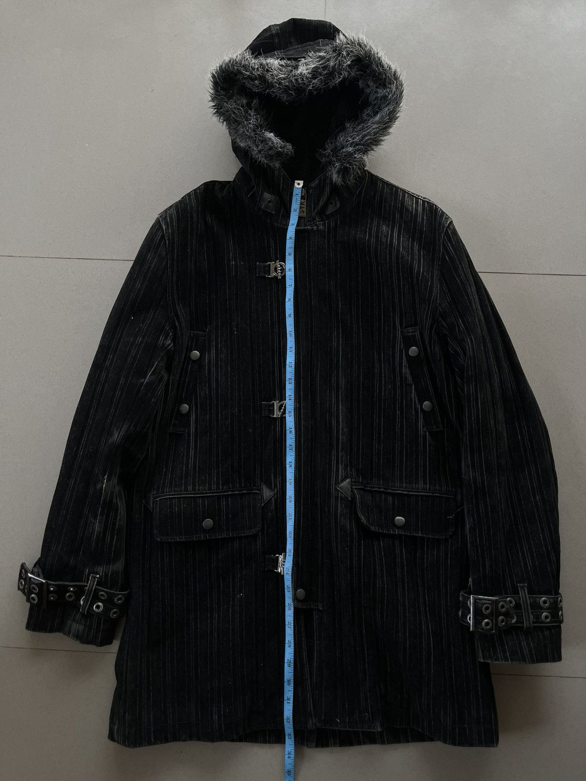 14th Addiction JAPANESE IN THE ATTIC CORDUROY FUR BONDAGE JACKET VKEI PUNK Size US L / EU 52-54 / 3 - 10 Thumbnail