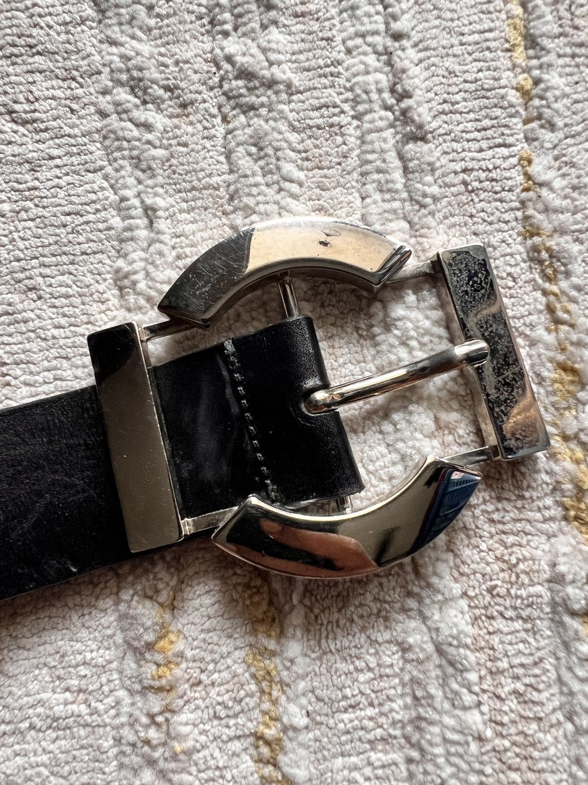 Dolce & Gabbana Dolce & Gabana Made in Italy Black Leather Belt Size 34 - 4 Thumbnail