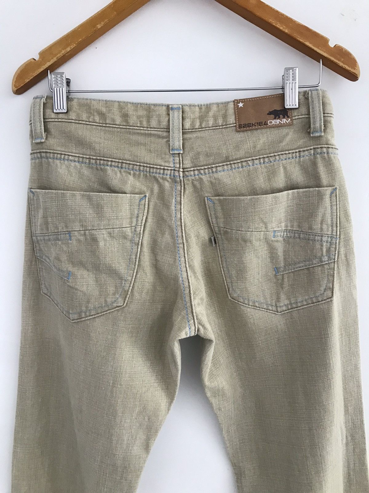 Ezekiel Ezekiel Handcrafted Blue Stitch Flare Denim Jeans Size US 31 - 11 Thumbnail