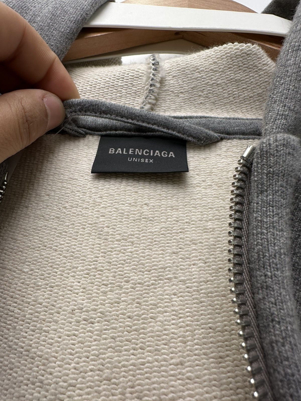 Balenciaga Balenciaga Heavy Grey Zip Hoodie Size US M / EU 48-50 / 2 - 4 Thumbnail