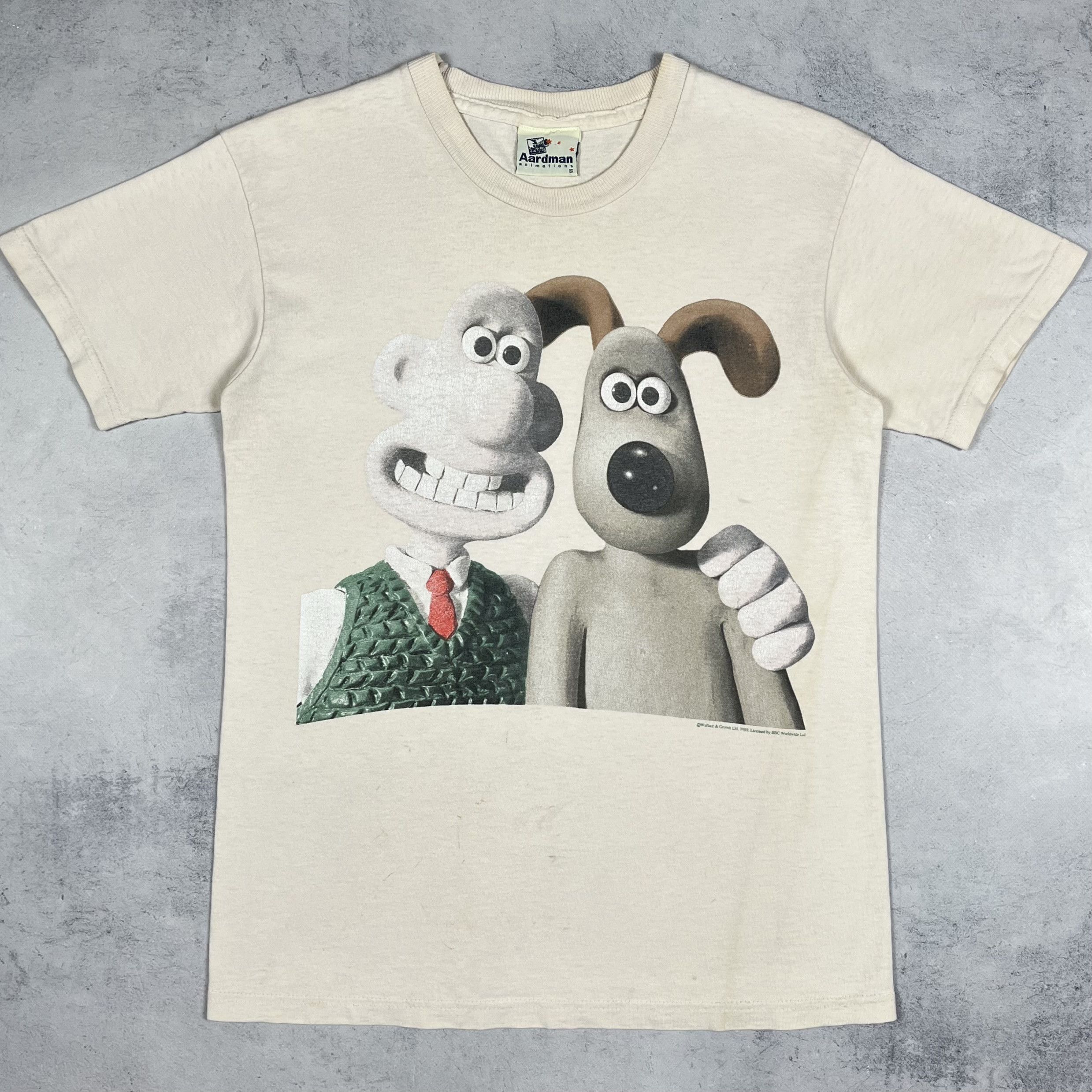 Cartoon Network Vintage Wallace & Gromit Rare Cartoon T Shirt 1989 Size US S / EU 44-46 / 1 - 2 Thumbnail