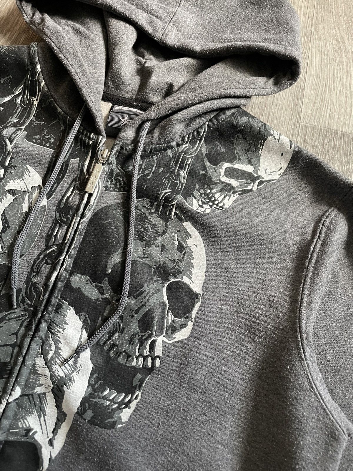 No Fear Vintage No Fear Skulls Graphic Print Zip Up Hoodie Y2K Rap Size US M / EU 48-50 / 2 - 11 Thumbnail