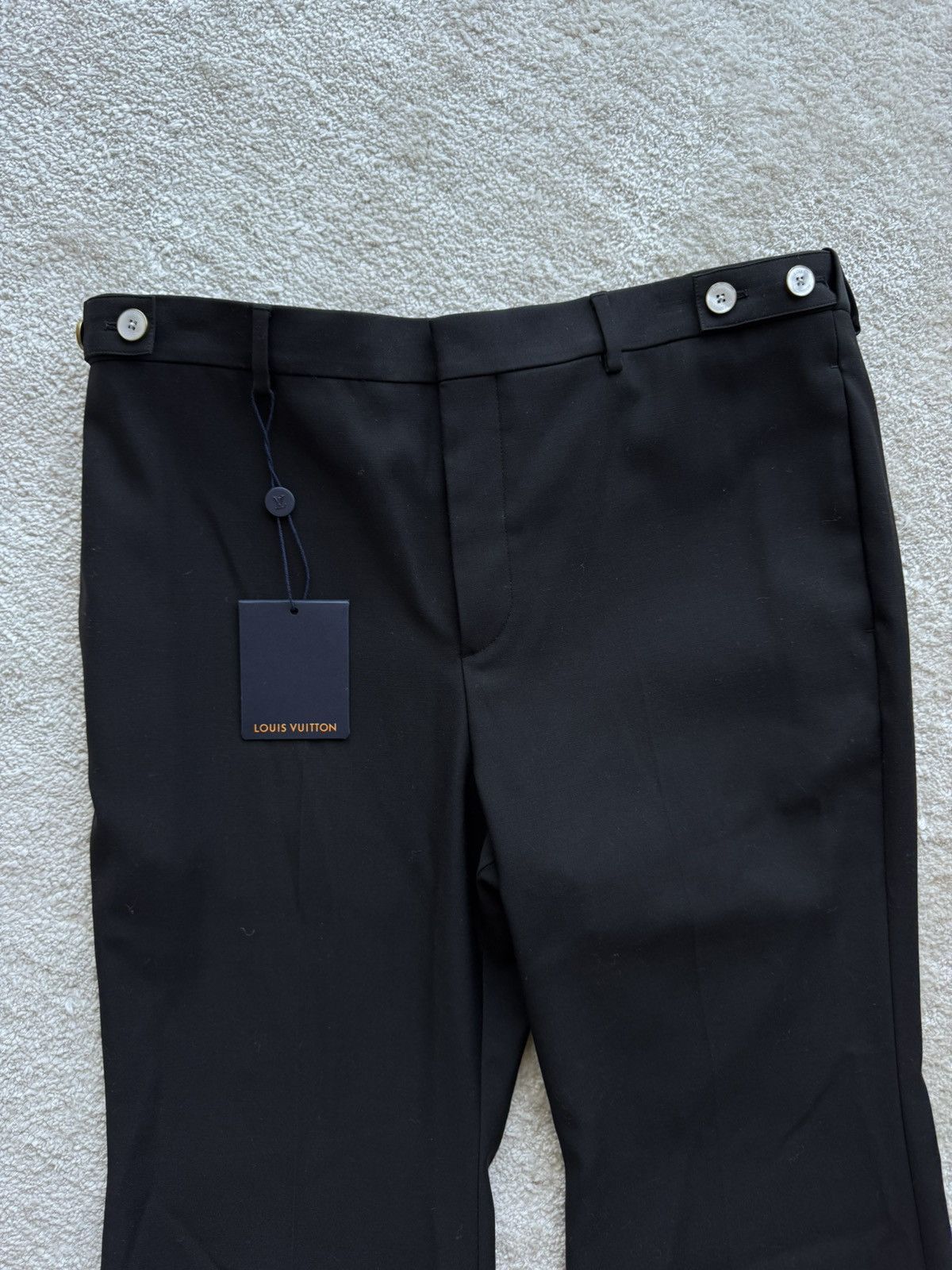 Louis Vuitton Louis Vuitton Tailored Wool Flared Pants Size 54R - 2 Thumbnail