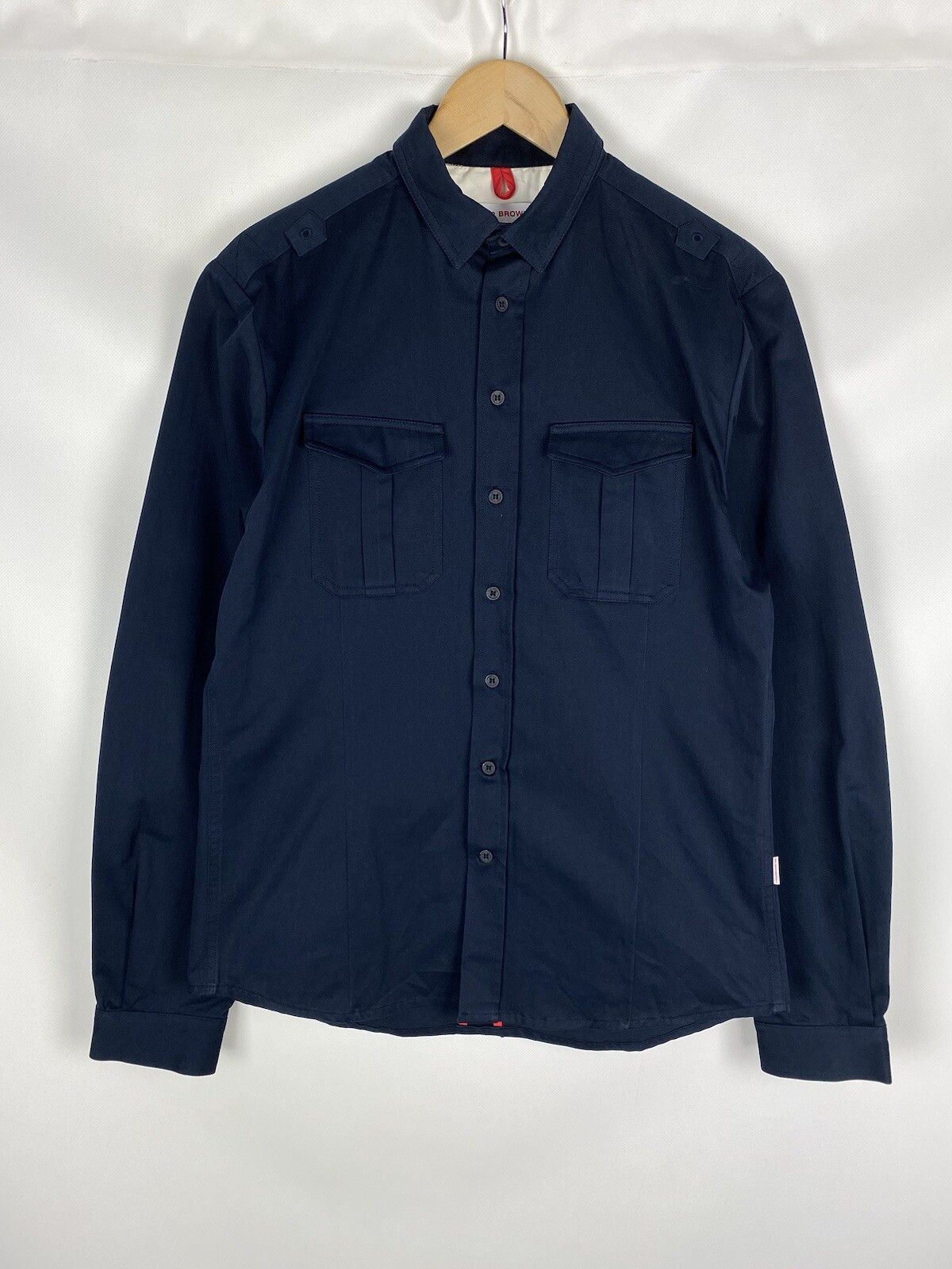 Orlebar Brown Orlebar Brown Men’s Long Sleeve Overshirt Jacket L Navy Blue Size US L / EU 52-54 / 3 - 1 Thumbnail