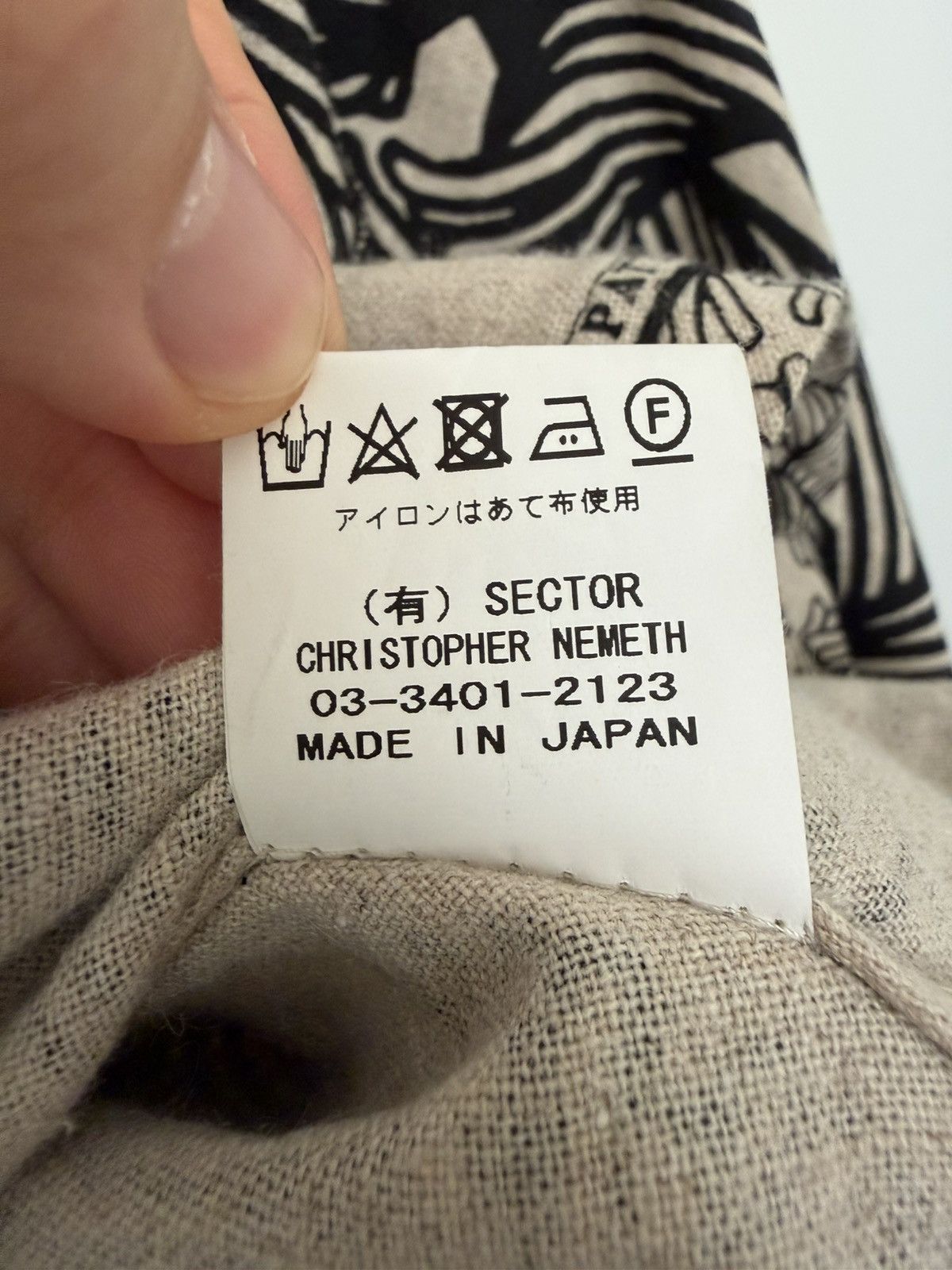 Christopher Nemeth Linen Shirt with Rope Print Size US S / EU 44-46 / 1 - 8 Thumbnail