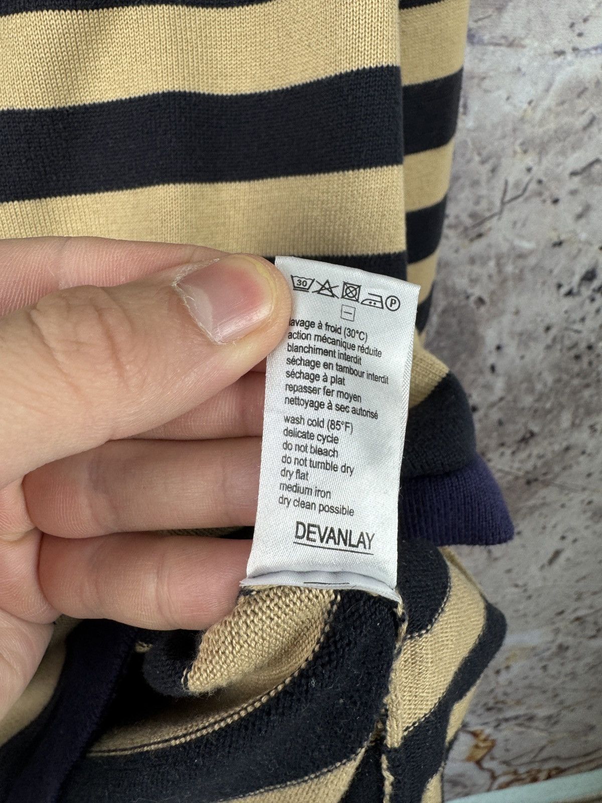 Burberry Men’s Lacoste Sweatshirt Stripes Pullover Size 5 ( Large ) Size US L / EU 52-54 / 3 - 8 Thumbnail