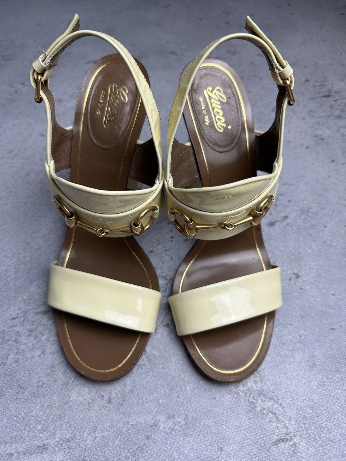 Gucci Gucci Leather Alyssa Horsebit Ankle Strap Sandals y2k Rare Size US 9 / IT 39 - 6 Thumbnail
