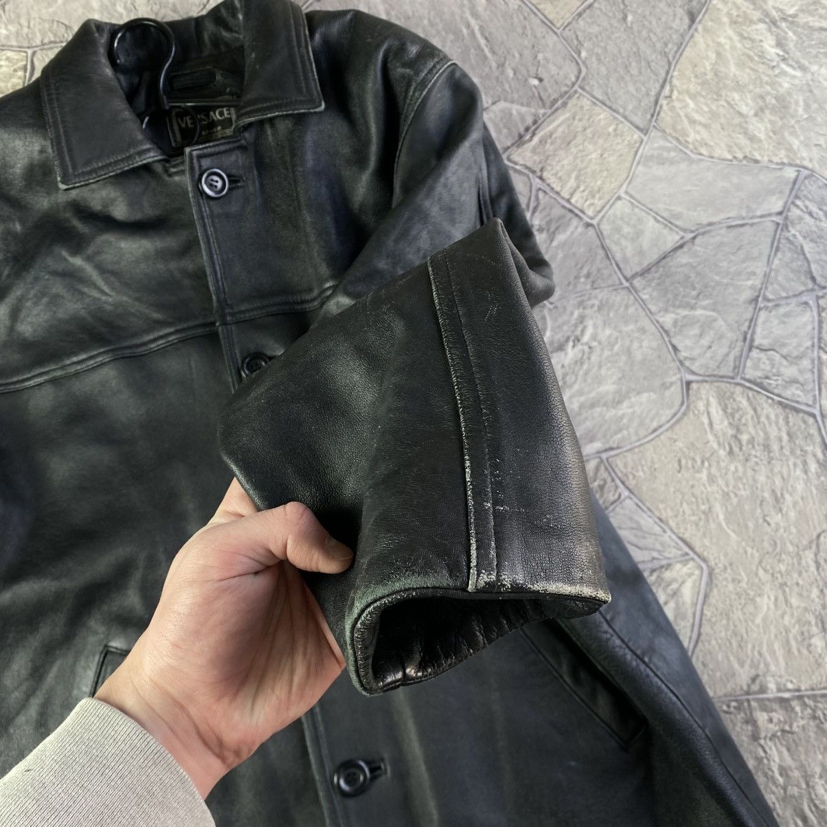 Versace Versace Leather Jacket Size US S / EU 44-46 / 1 - 8 Thumbnail