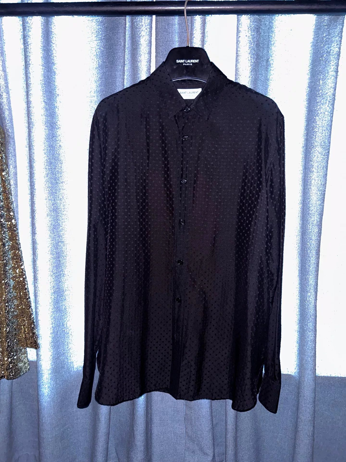 Saint Laurent Paris luxurious black silk shirt by saint laurent Size US M / EU 48-50 / 2 - 1 Thumbnail