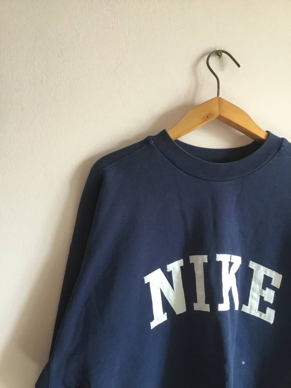 Nike × Vintage Vintage Nike Big Logo Crewneck Sweatshirt Size US XL / EU 56 / 4 - 15 Thumbnail
