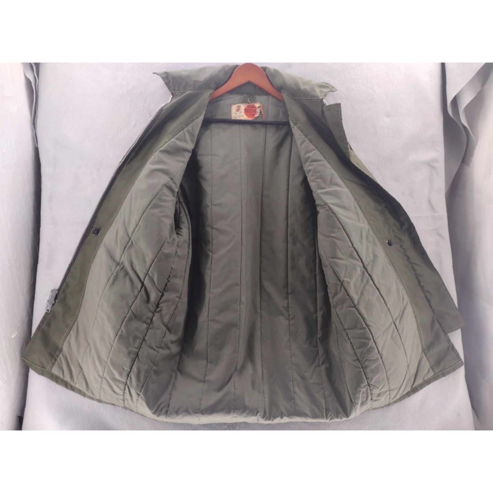Vintage VINTAGE Hood Duxbak Jacket Coat Parka 70s Outdoor Green XL Mens Hooded Vintage 1970s Hunting Coat Mens Green XL Hooded Size US XL / EU 56 / 4 - 5 Thumbnail