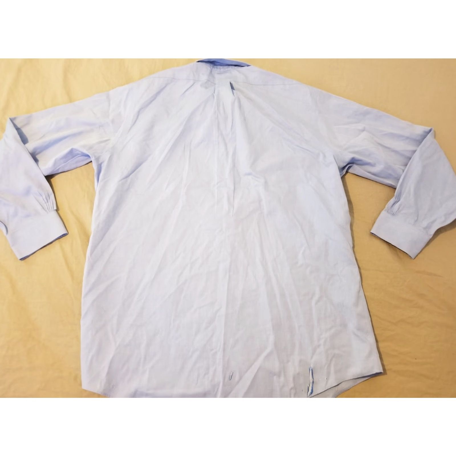 Brooks Brothers VINTAGE Brooks Brothers Dress Shirt Blue 16.5 34 35 Button Cotton Regular Mens Shirt Long Sleeve Non-Iron Classic 16.5 in Neck Size 16.5 in Size 46R - 5 Thumbnail