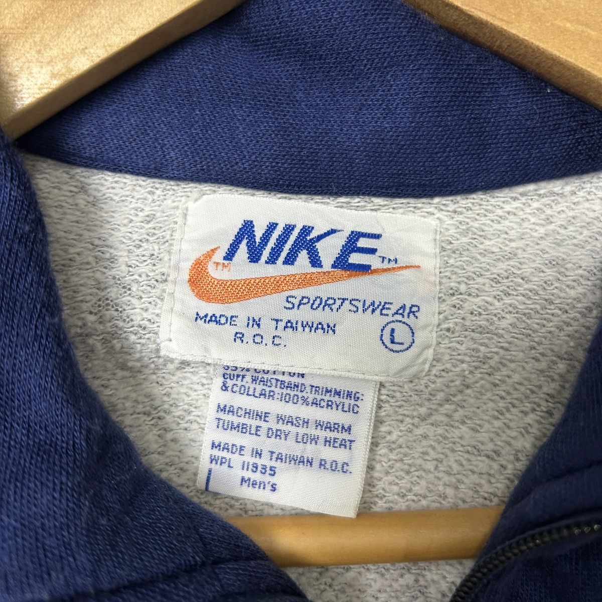 Nike × Vintage 🔥Rara🔥VINTAGE 70s-80s NIKE SWEATERS FULLZIPPER SMALL SWOOSH Size US S / EU 44-46 / 1 - 9 Thumbnail